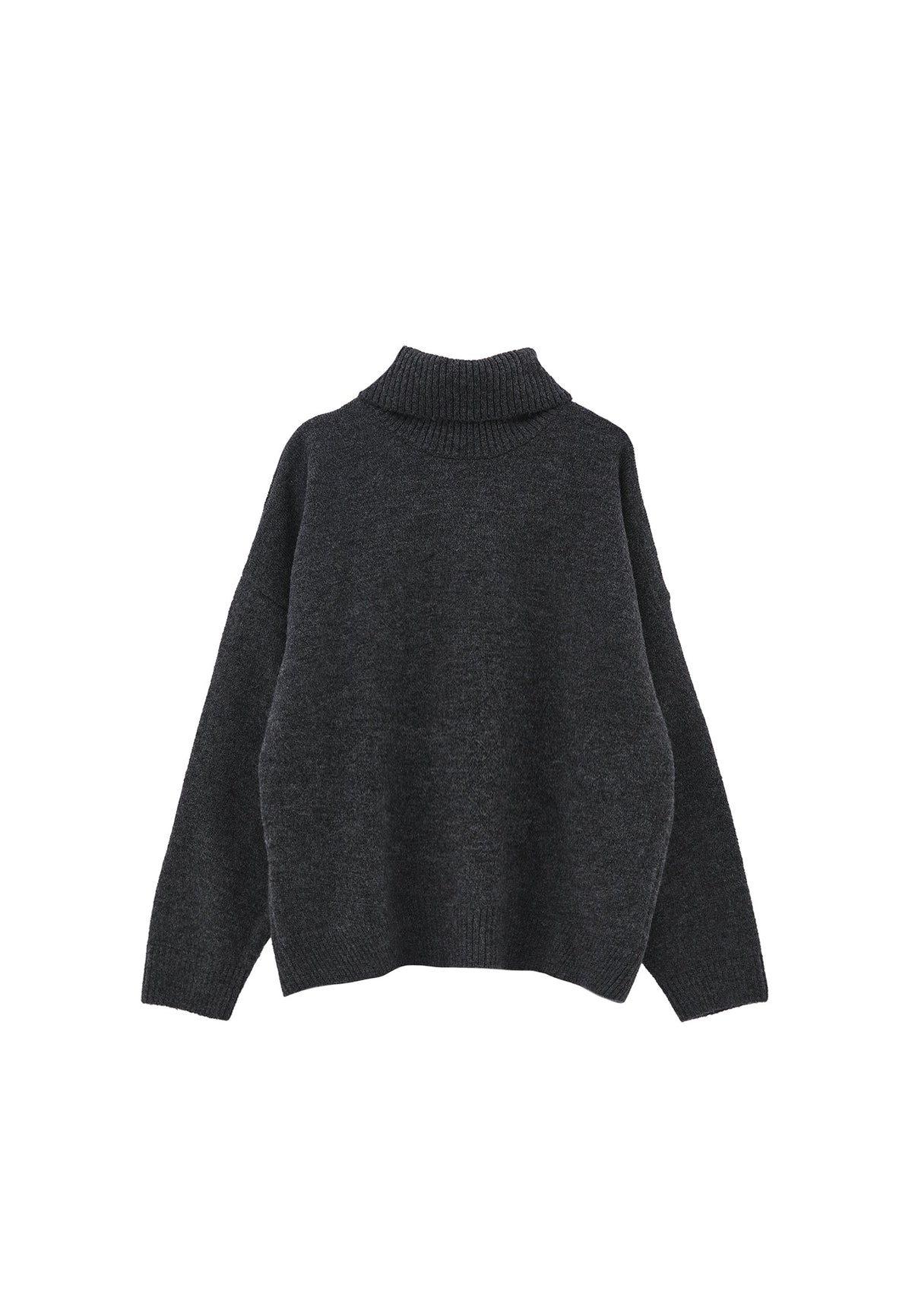 Soft Touch Turtleneck Roll Neck - ANTHRA MELANGE