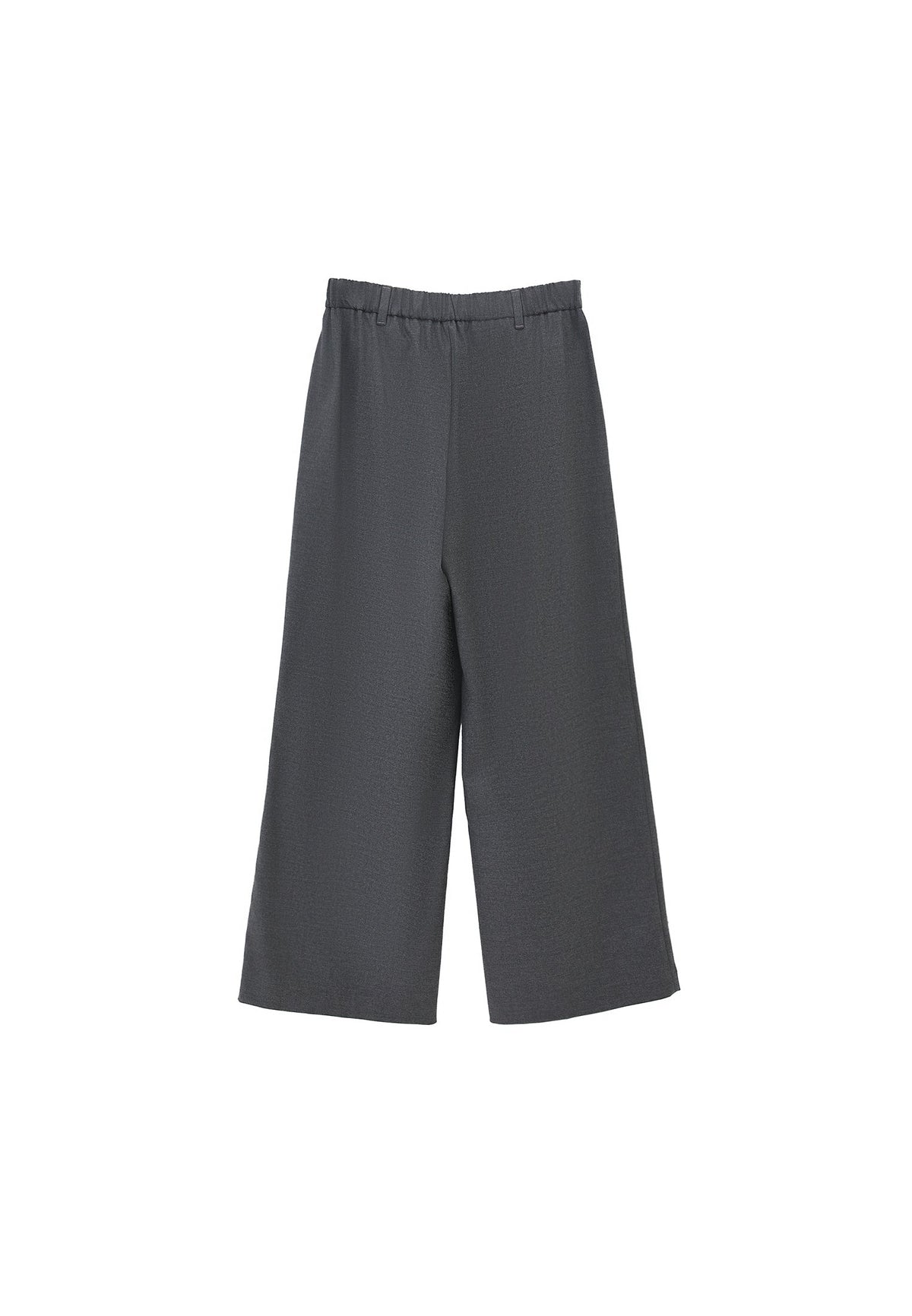 Wide Leg High Waist Trousers - ANTHRA MELANGE