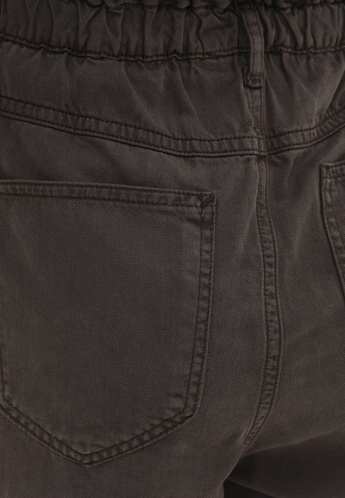 Carrot Leg Ultra High Waist Baggy Trousers - ANTIK CHOCOLATE CHIP