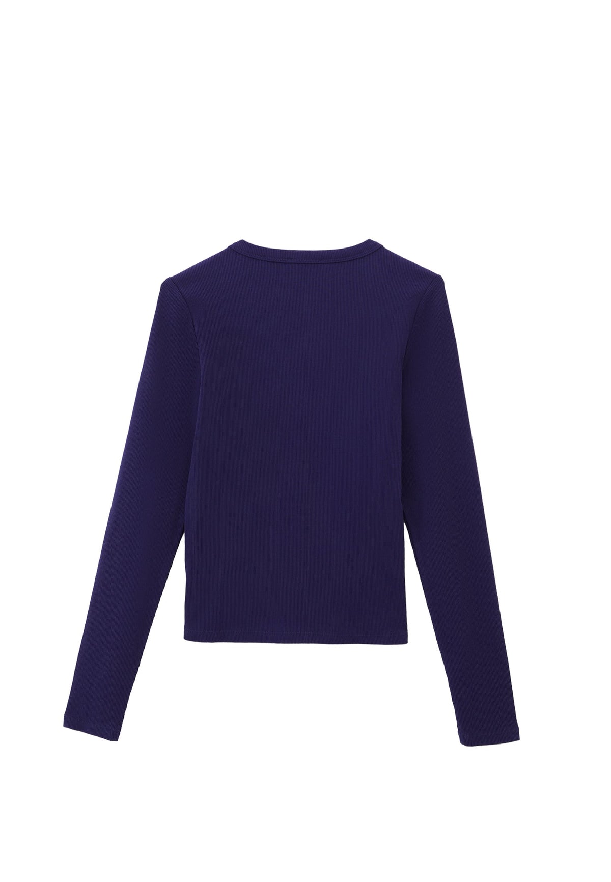 Long Sleeve Crew Neck Bodycon T-Shirt - ASTRAL AURA