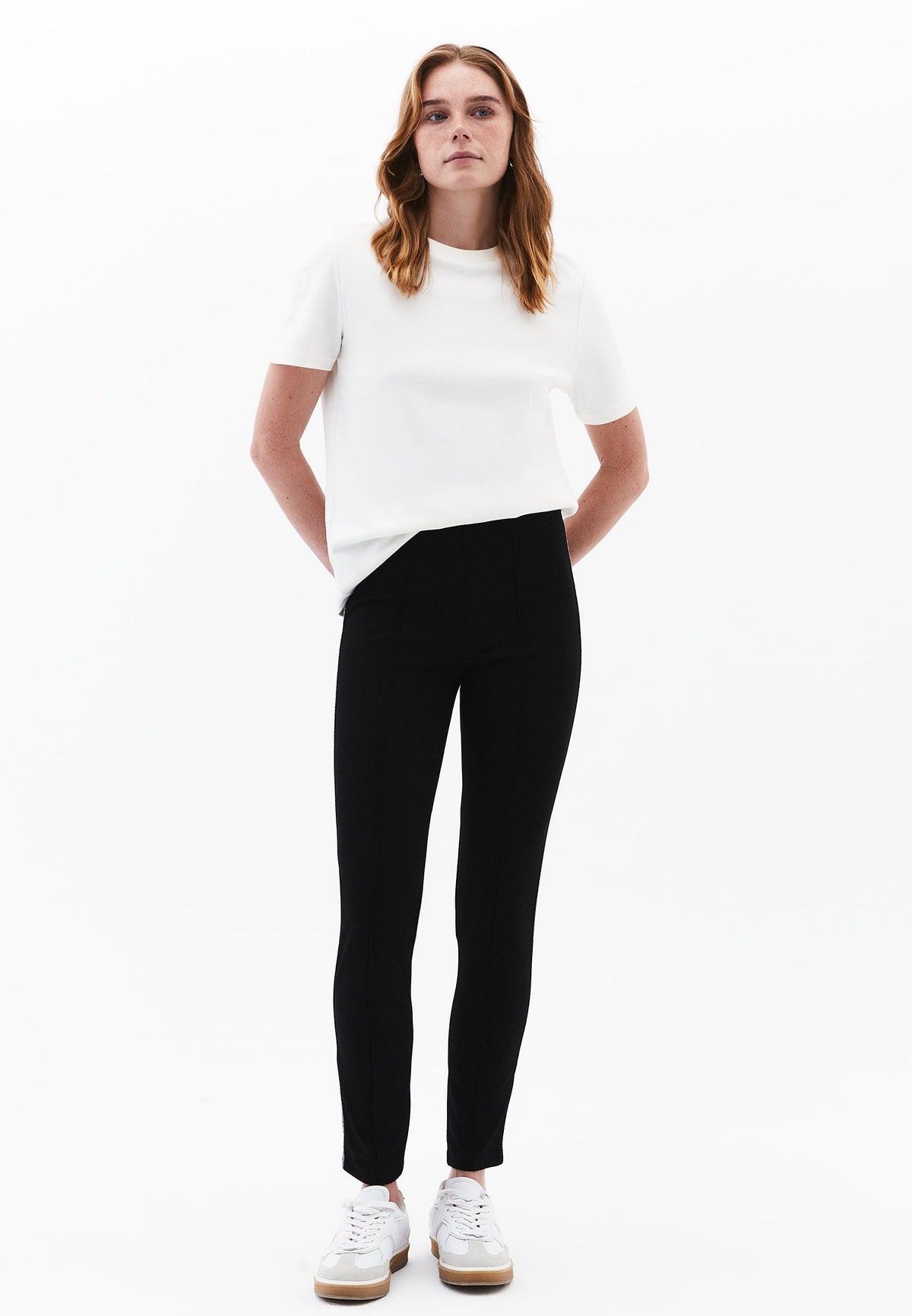 High Waist Leggings - BLACK