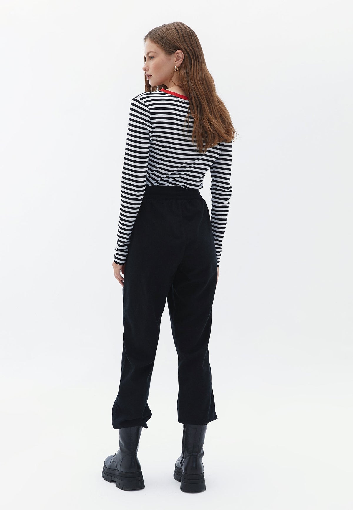 Jogger Pocket Detailed Pants - BLACK