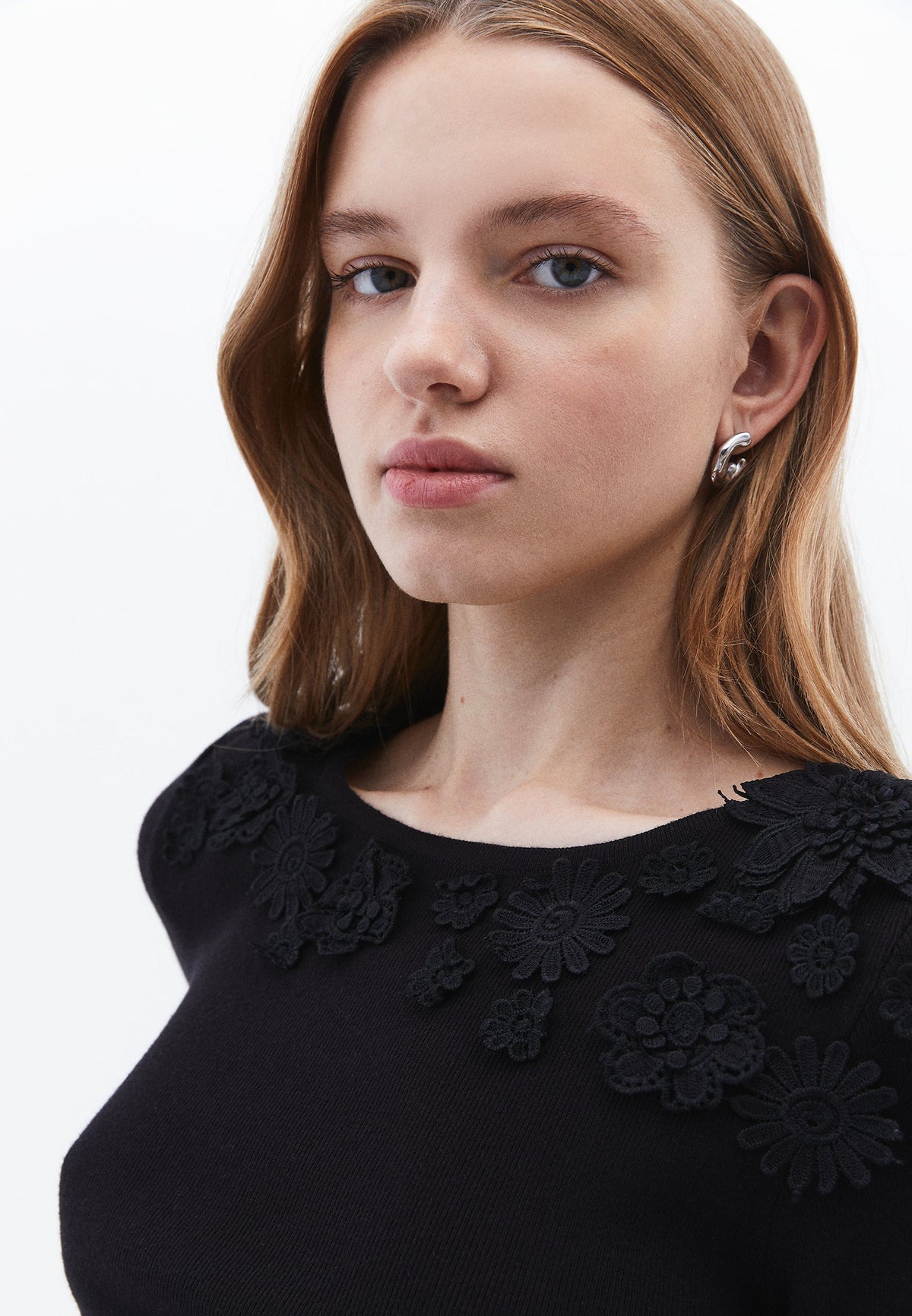 Boat Neck Raglan Sleeve Sweater - BLACK