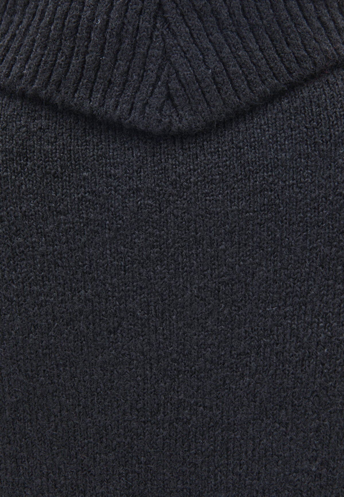 Soft Touch Turtleneck Roll Neck - BLACK
