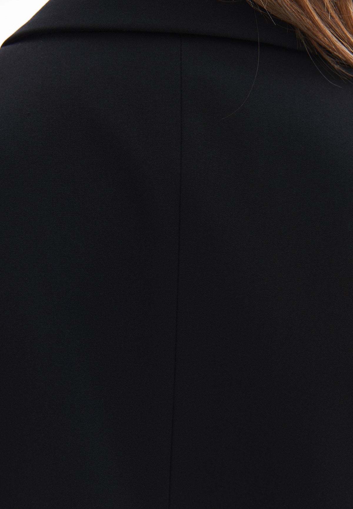 Women's Upper Garment Oversize Blazer Jacket - BLACK