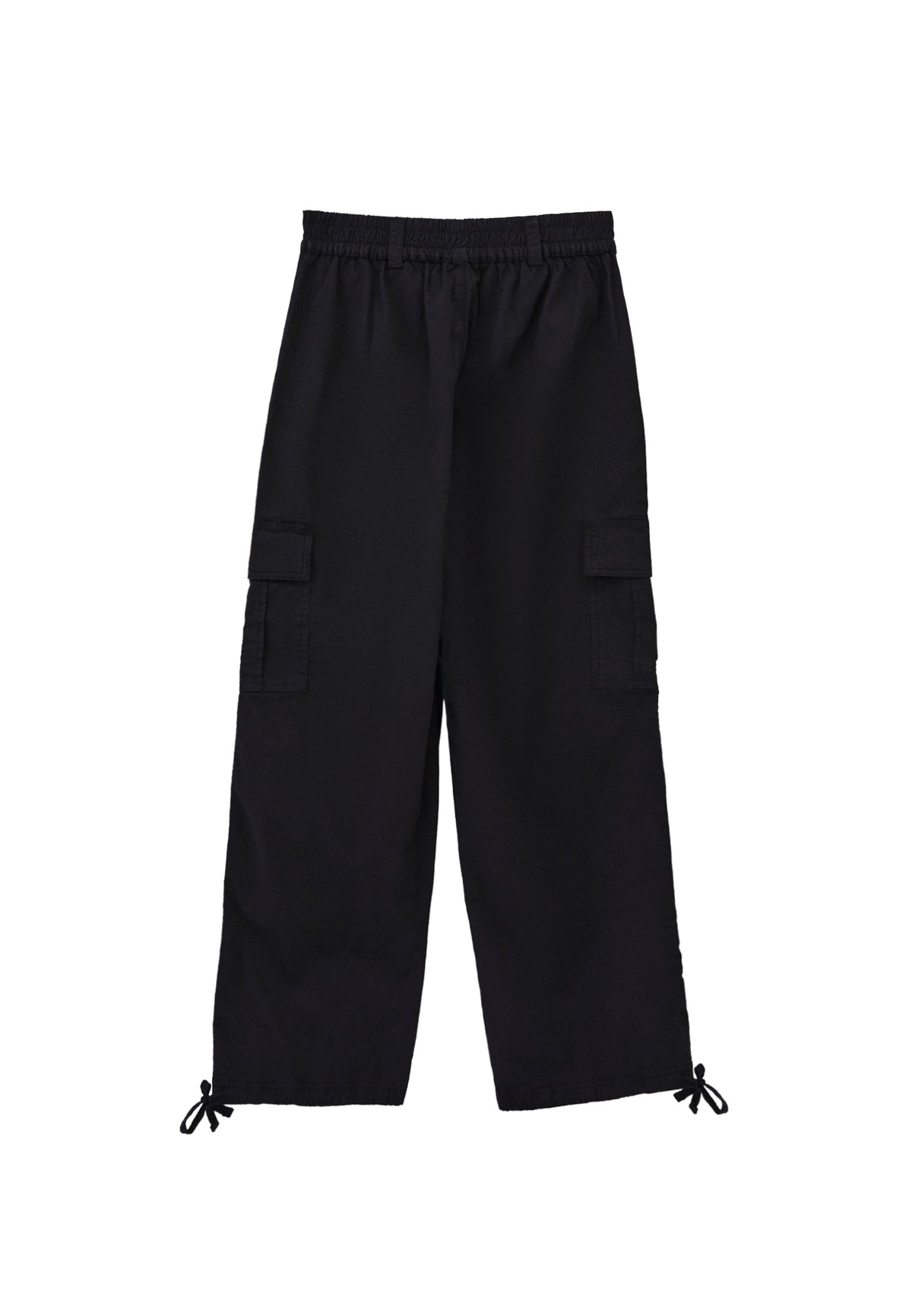 Jogger High Waist Belted Detail Pants - BLACK