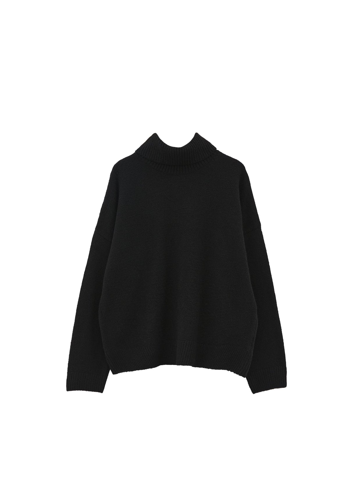 Soft Touch Turtleneck Roll Neck - BLACK