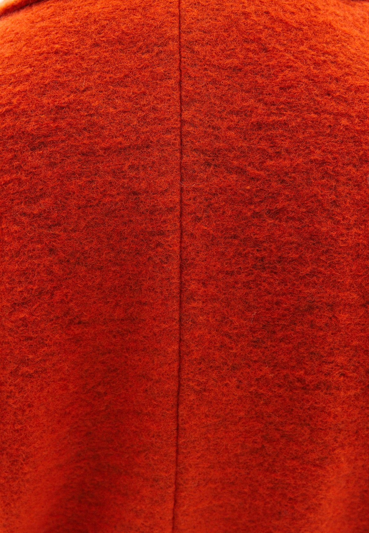 Long Oversize Coat Shirt Collar - BURNT ORANGE