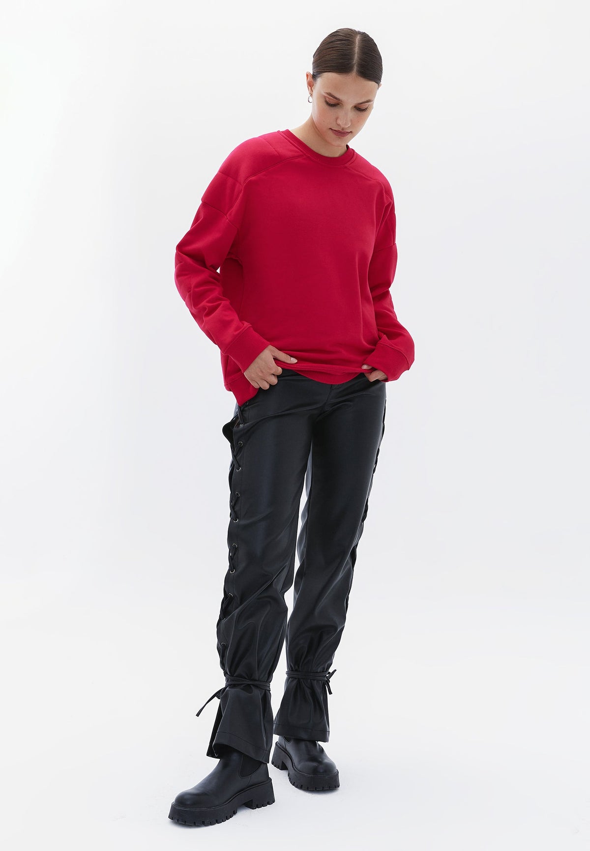 Oversize Sweatshirt - CERISE