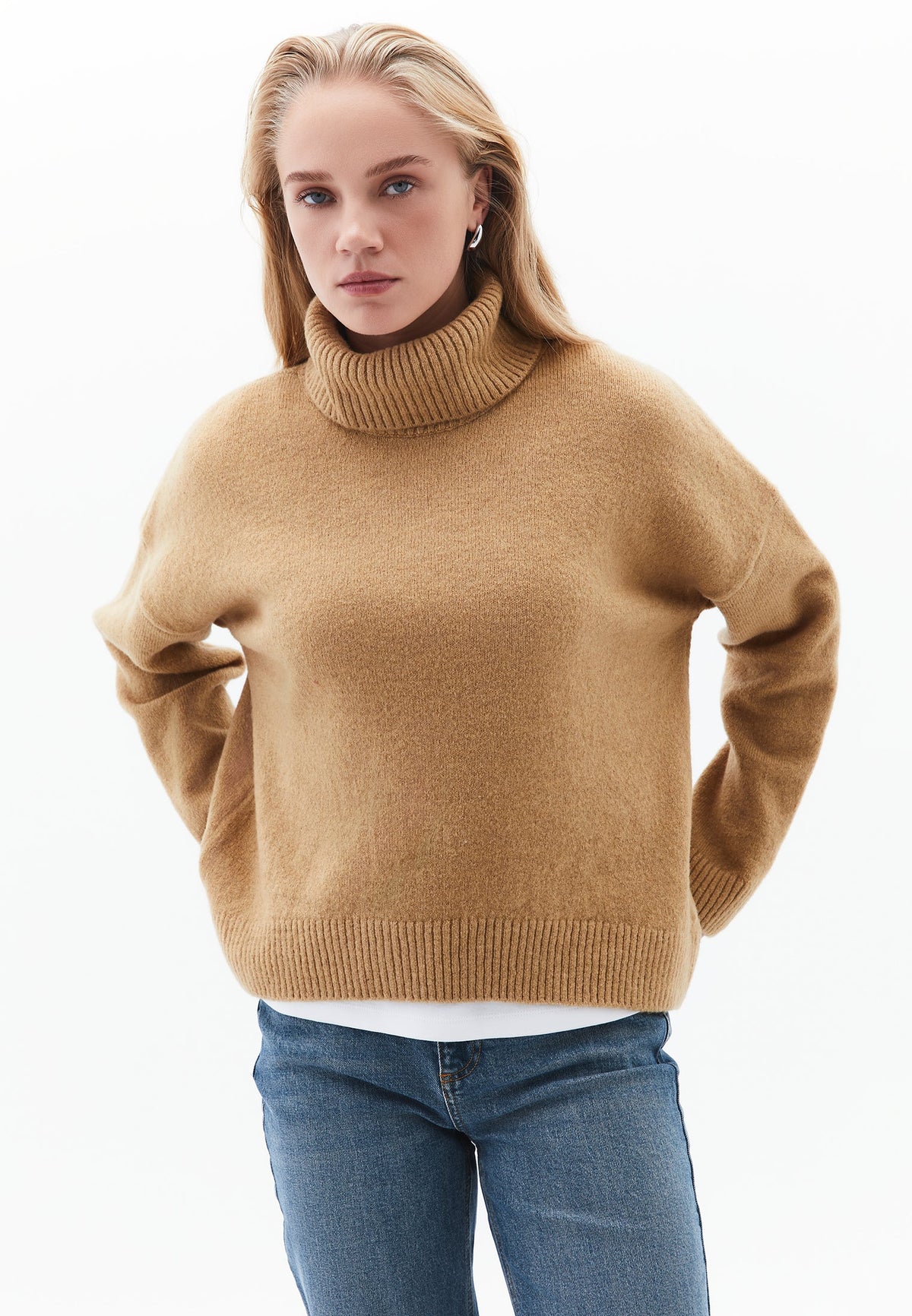 Soft Touch Turtleneck Roll Neck - CURDS WHEY