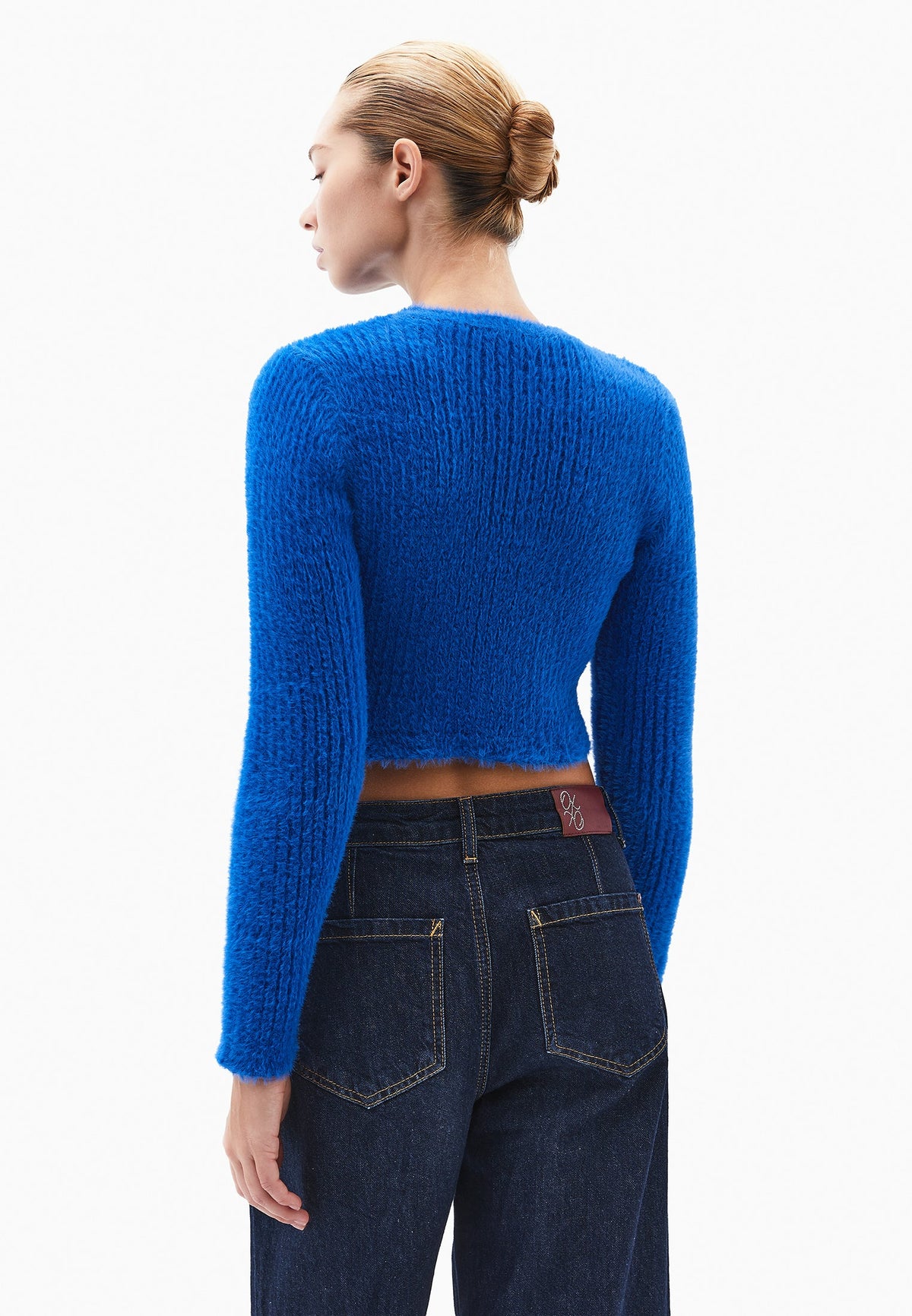 Crew Neck Long Sleeve Sweater - DAPHNE