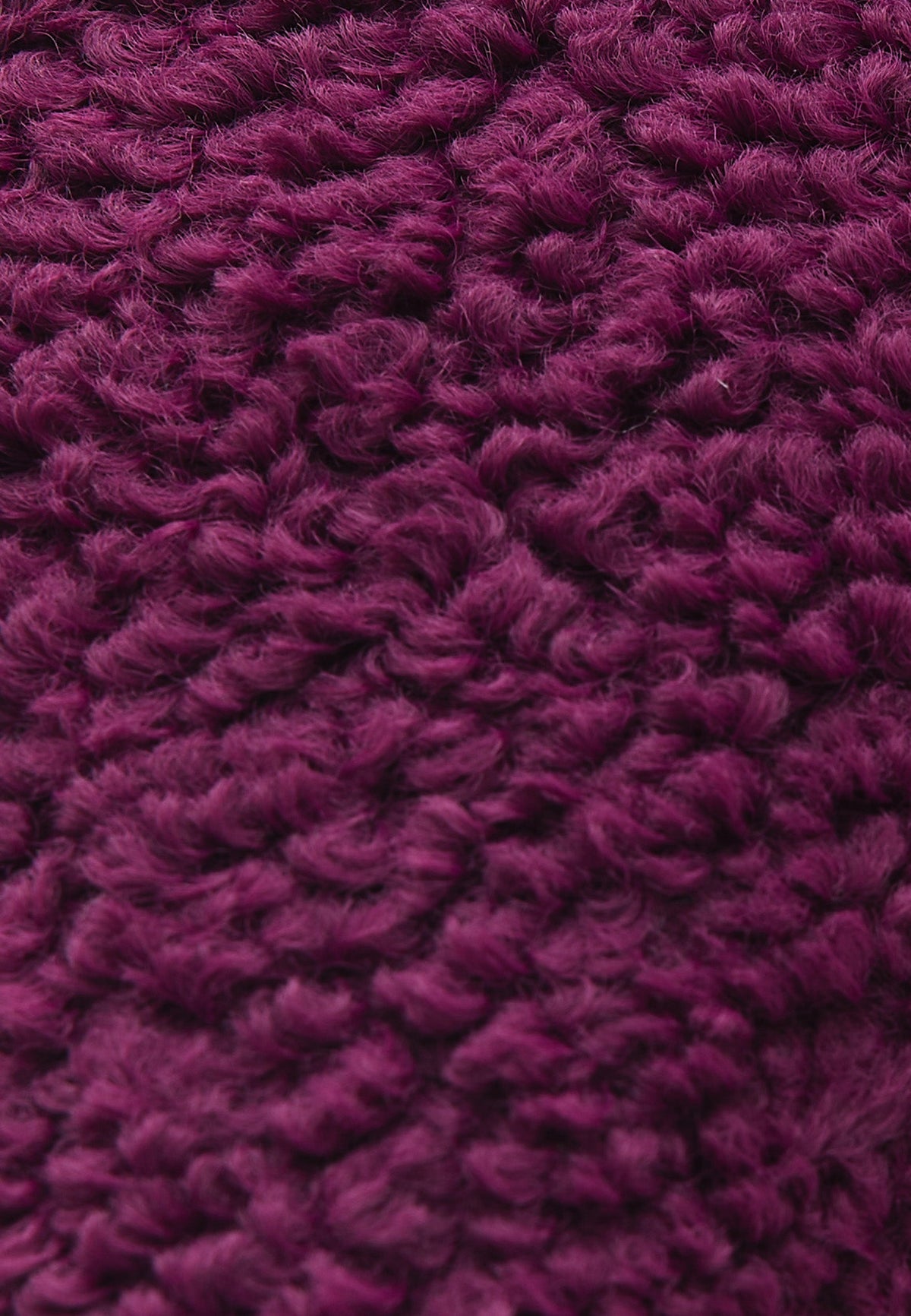 Oversize Crop Bouclé Jacket - DARK PURPLE