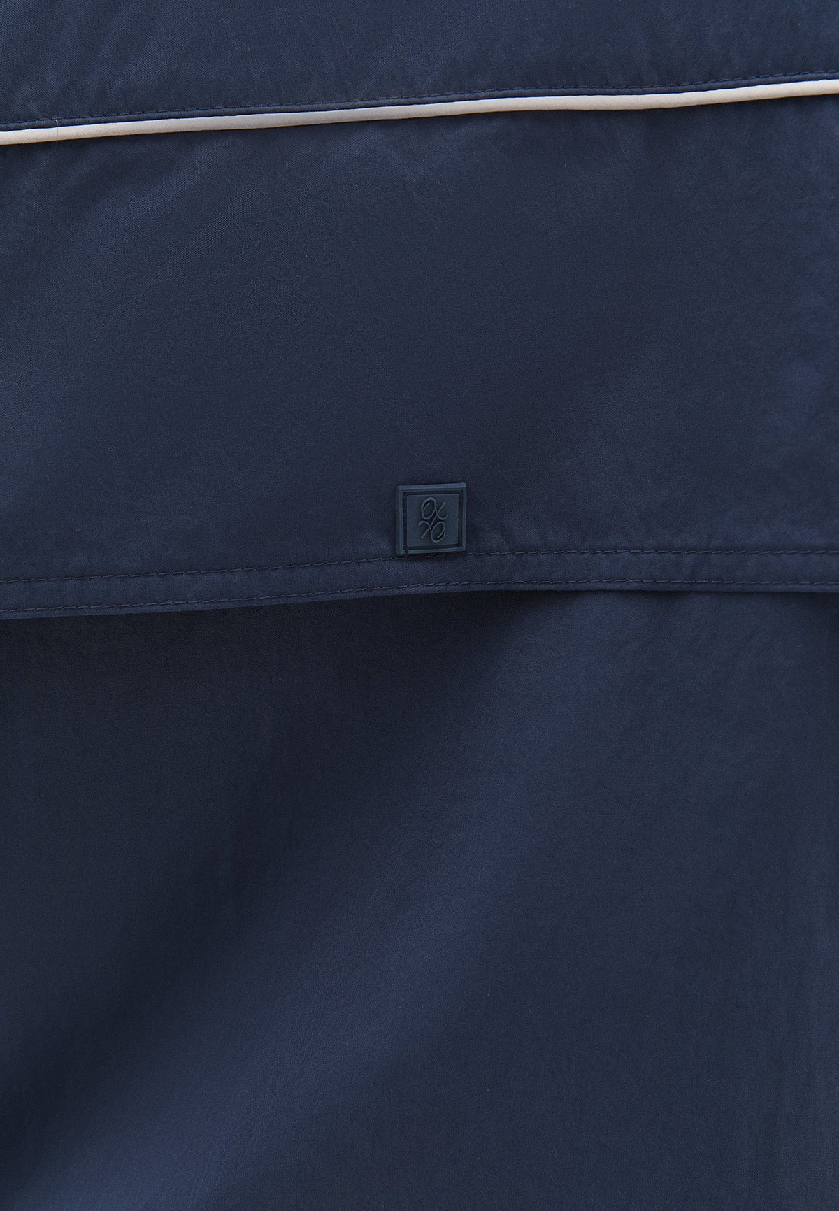 Jacket With Pockets, High Collar, Long Sleeves - DARK SLATE