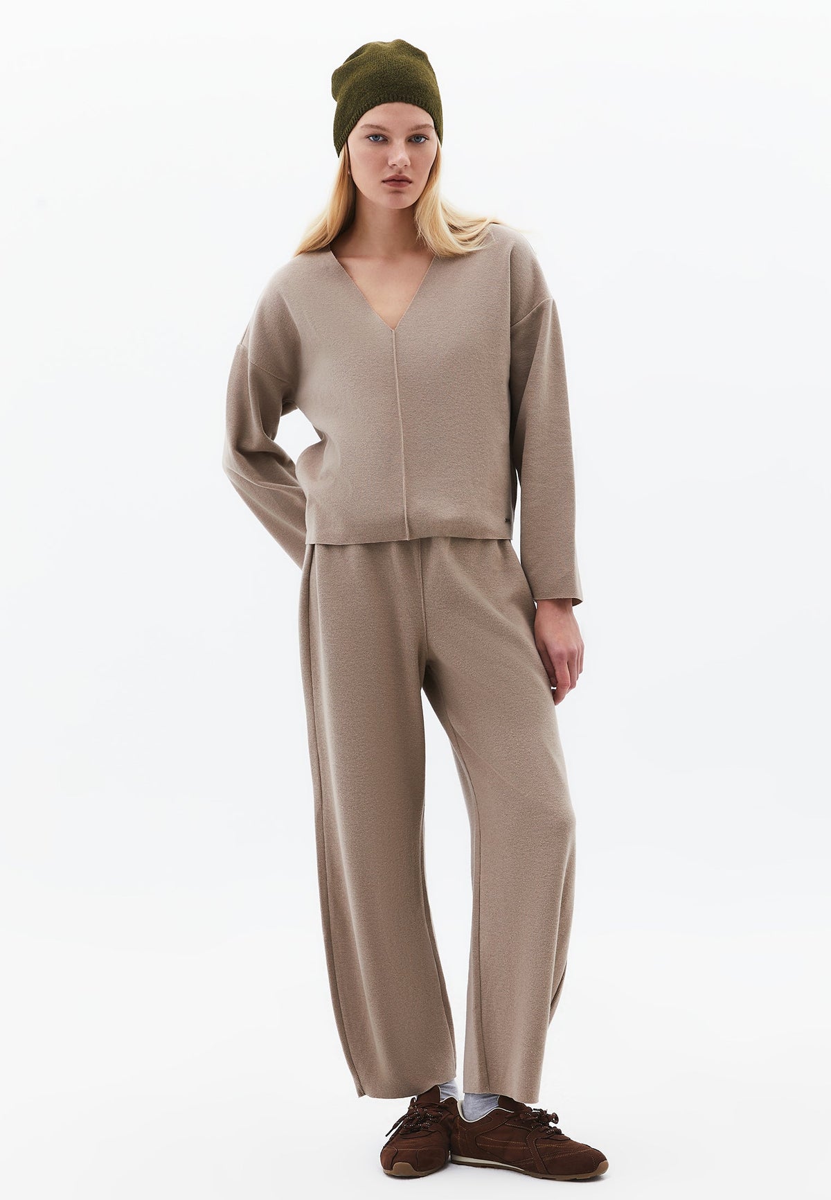 Regular Waist Straight Leg Pants - DESERT TAUPE