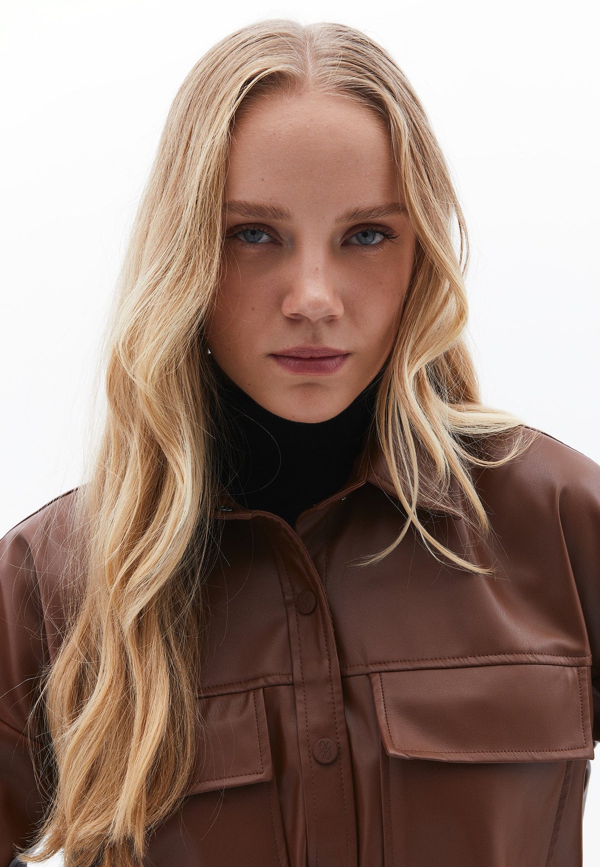 Oversize Pocket Detailed Shirt - DOWNTOWN BROWN