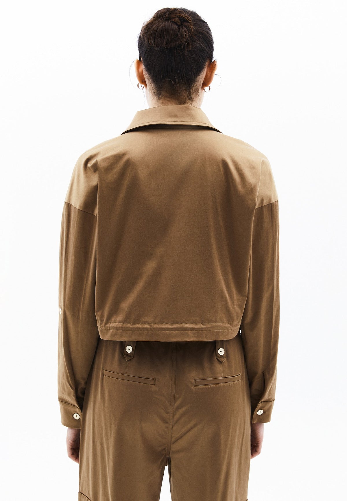 Oversize Pocket Detailed Cropped Shirt - ERMINE