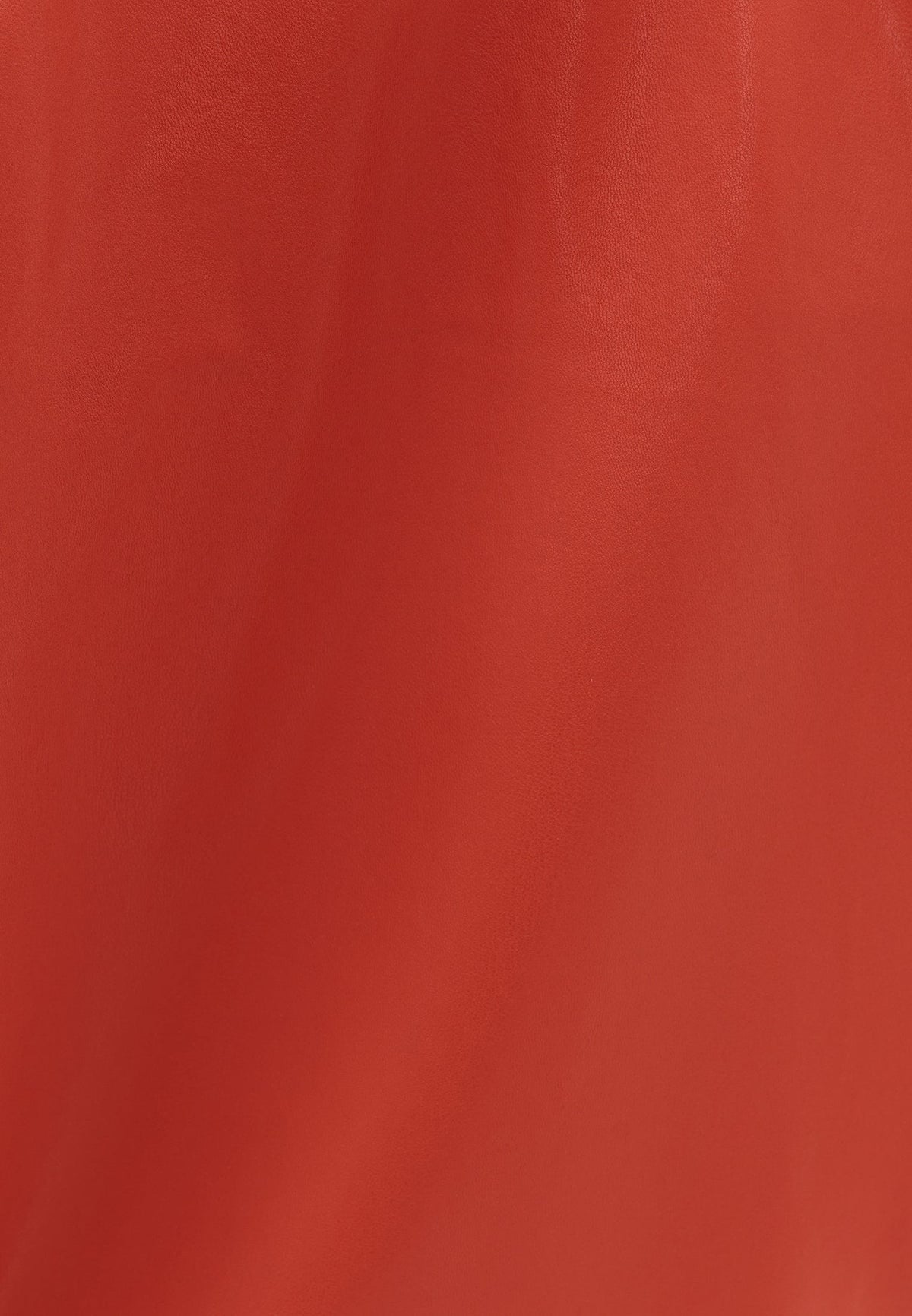 Bomber Long Sleeve Leather Jacket - HARVEST PUMPKIN