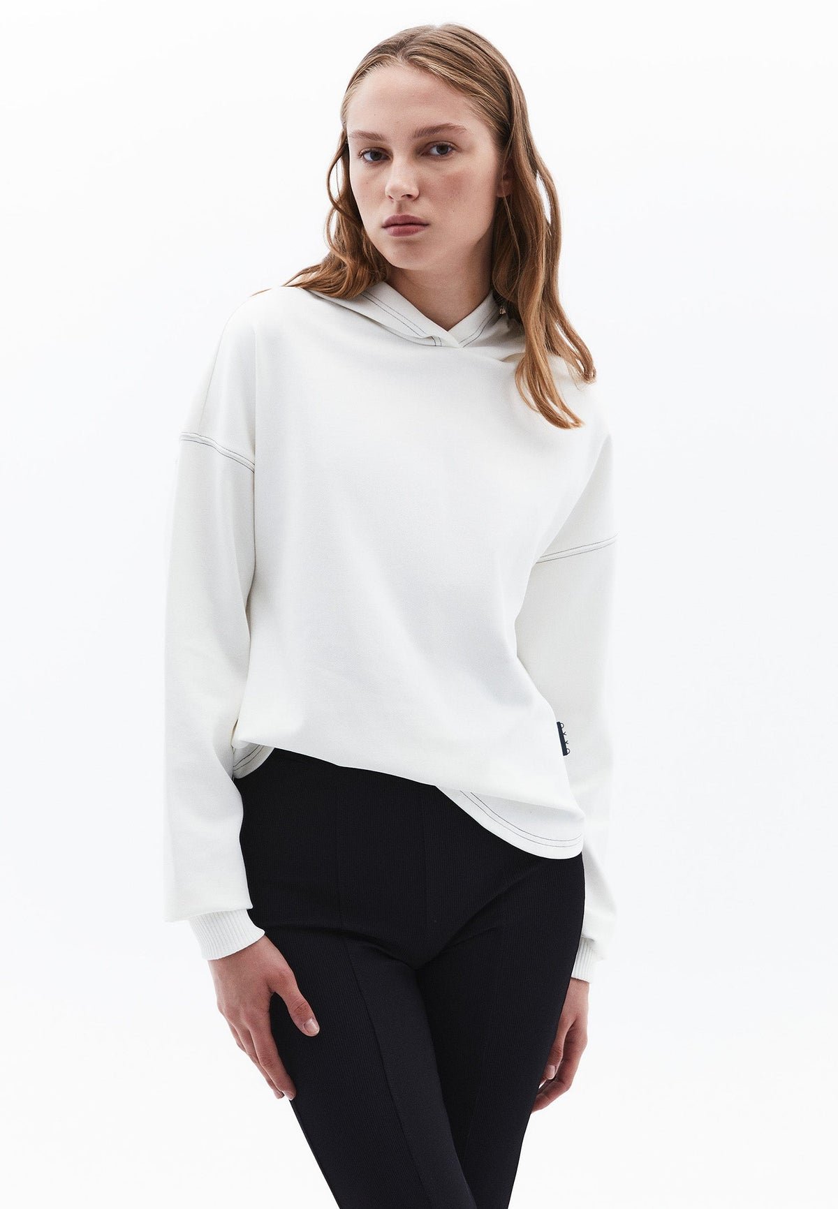 Hooded Sweatshirt Long Sleeve - ICE MILK