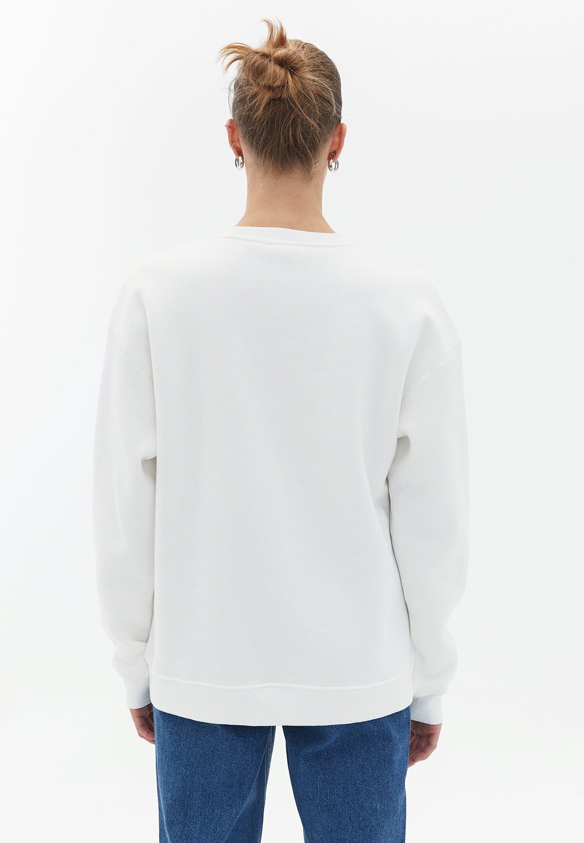 Oversize Tunic Sweatshirt - ICE MILK