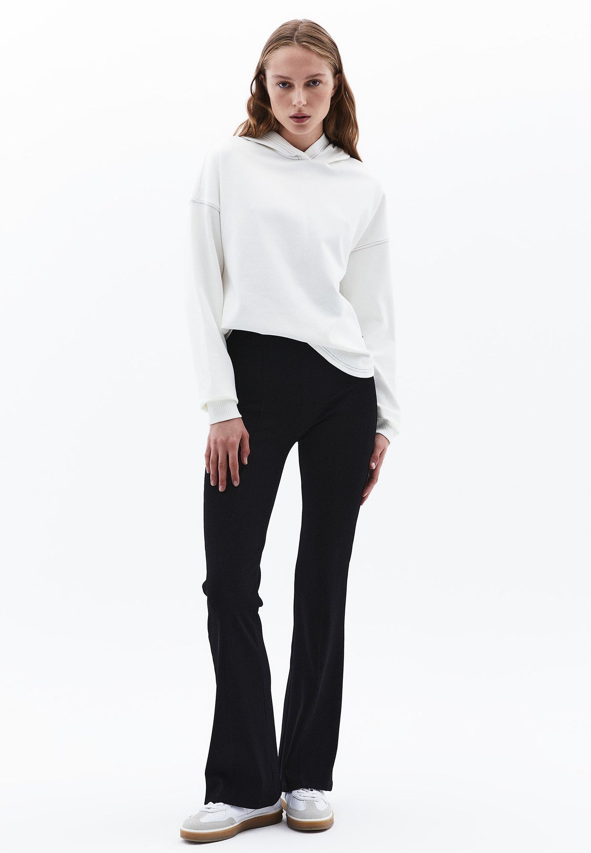 Hooded Sweatshirt Long Sleeve - ICE MILK