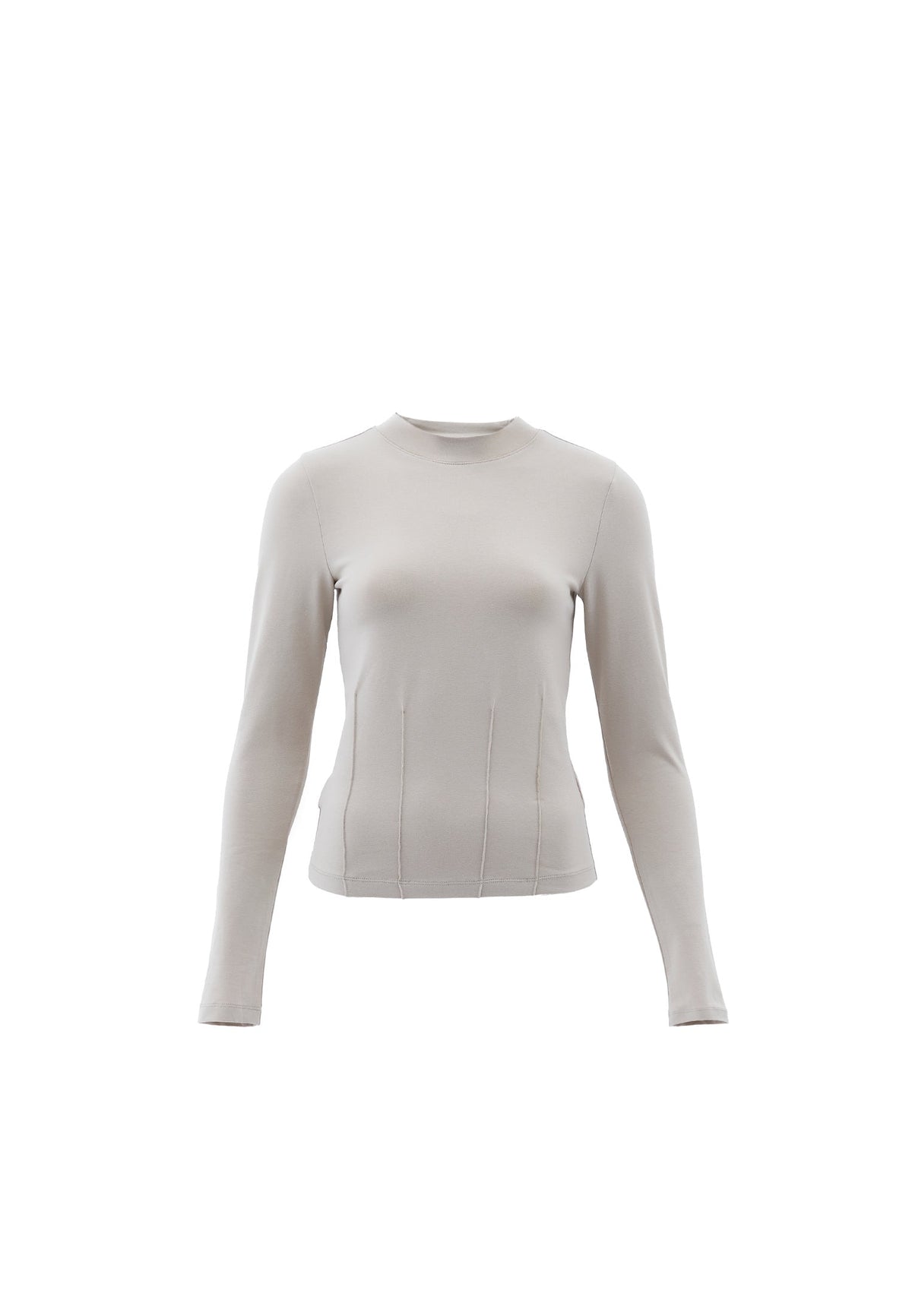 High Neck Long Sleeve T-Shirt - ISLAND FOSSIL