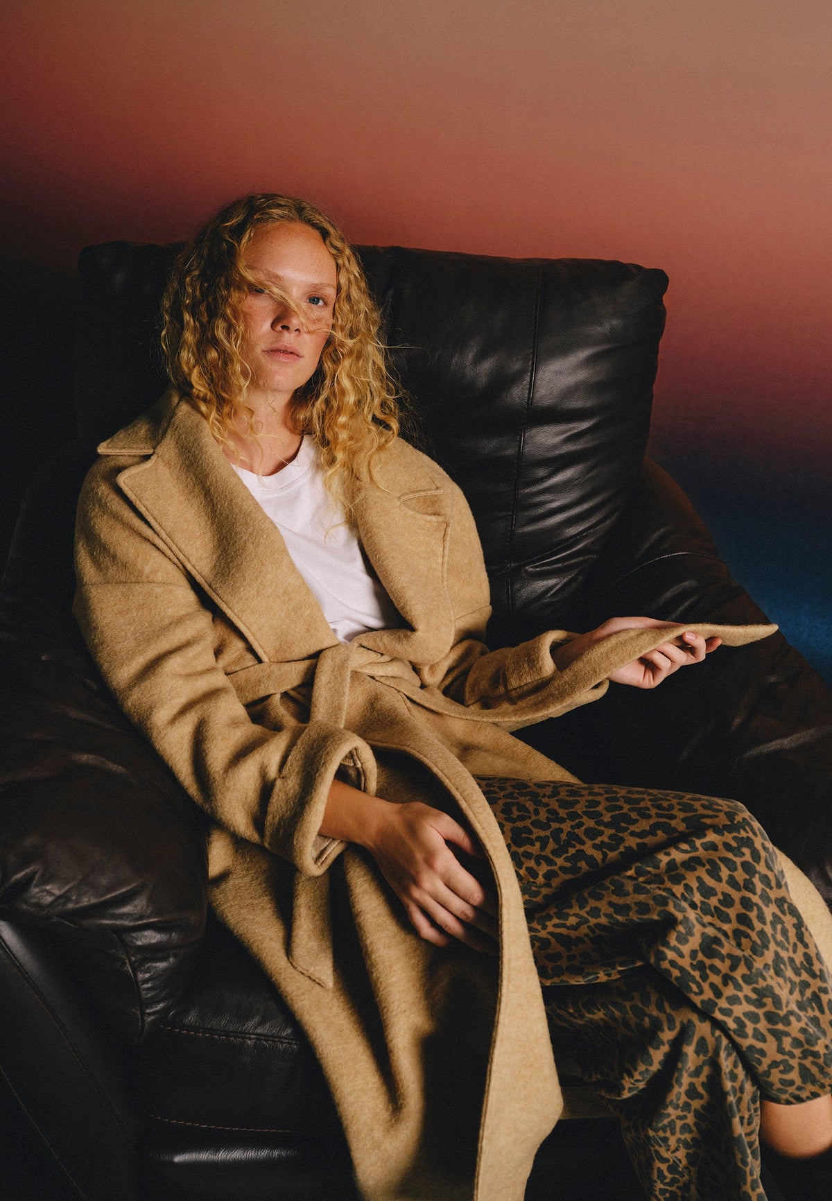 Long Oversize Coat Shirt Collar - LARK
