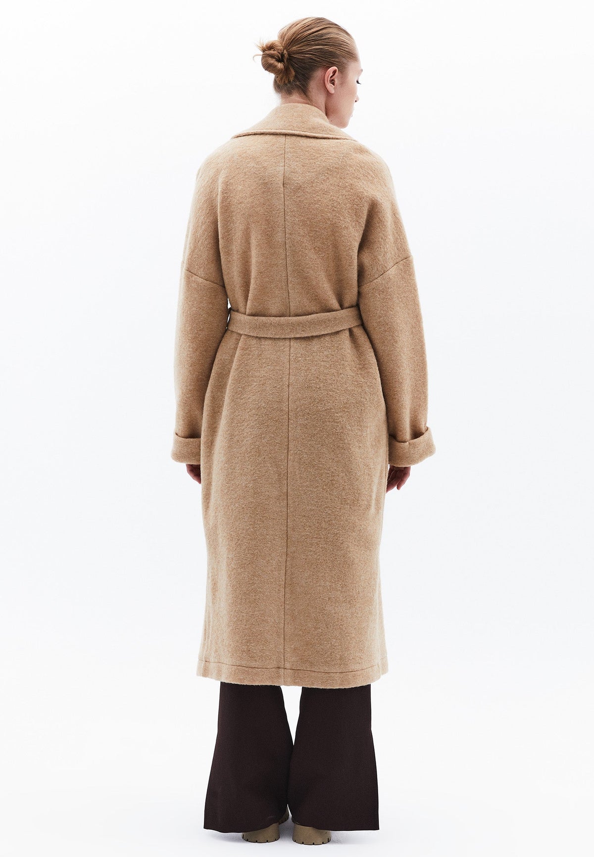 Long Oversize Coat Shirt Collar - LARK