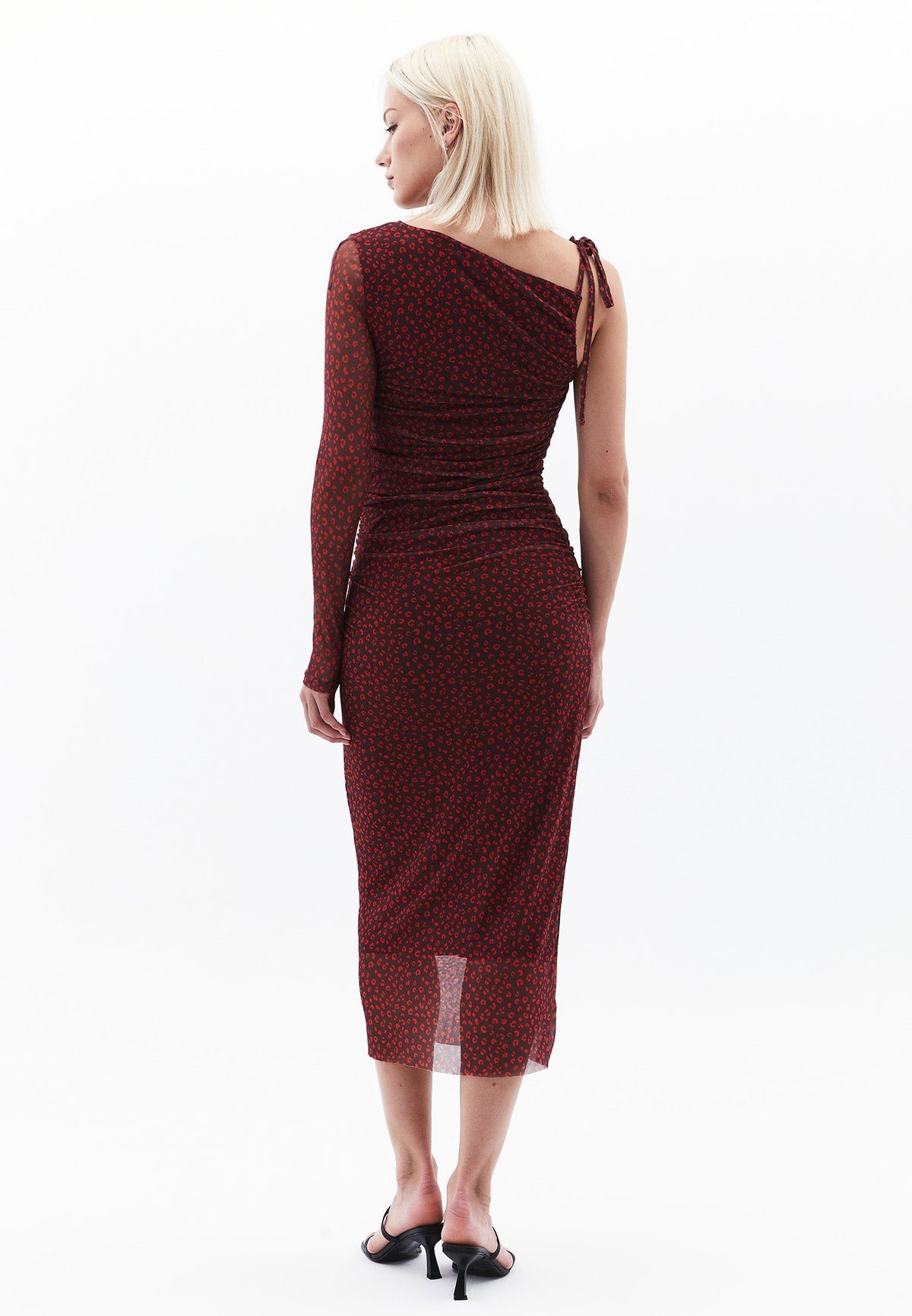 One Shoulder Long Dress - LEO COMB
