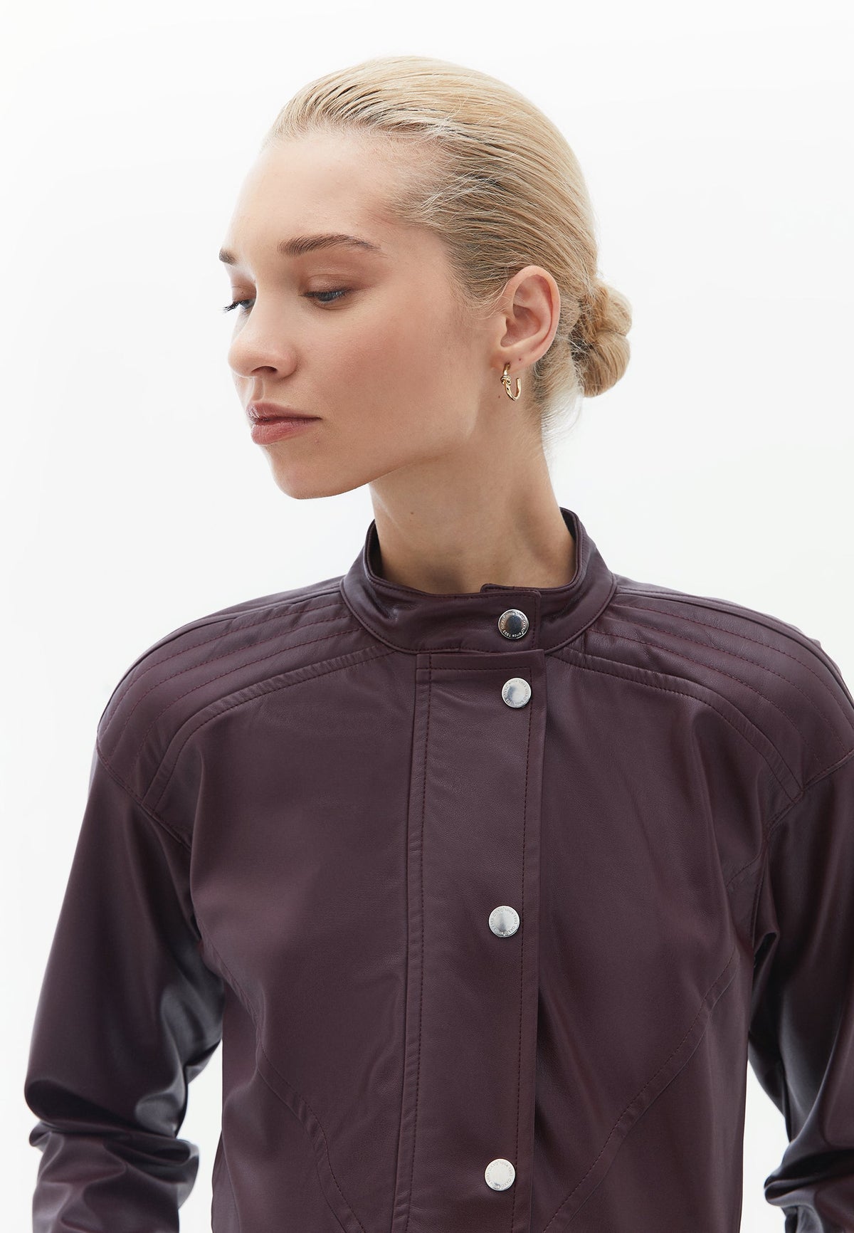 Short Sleeve Dress - MAROON BANNER