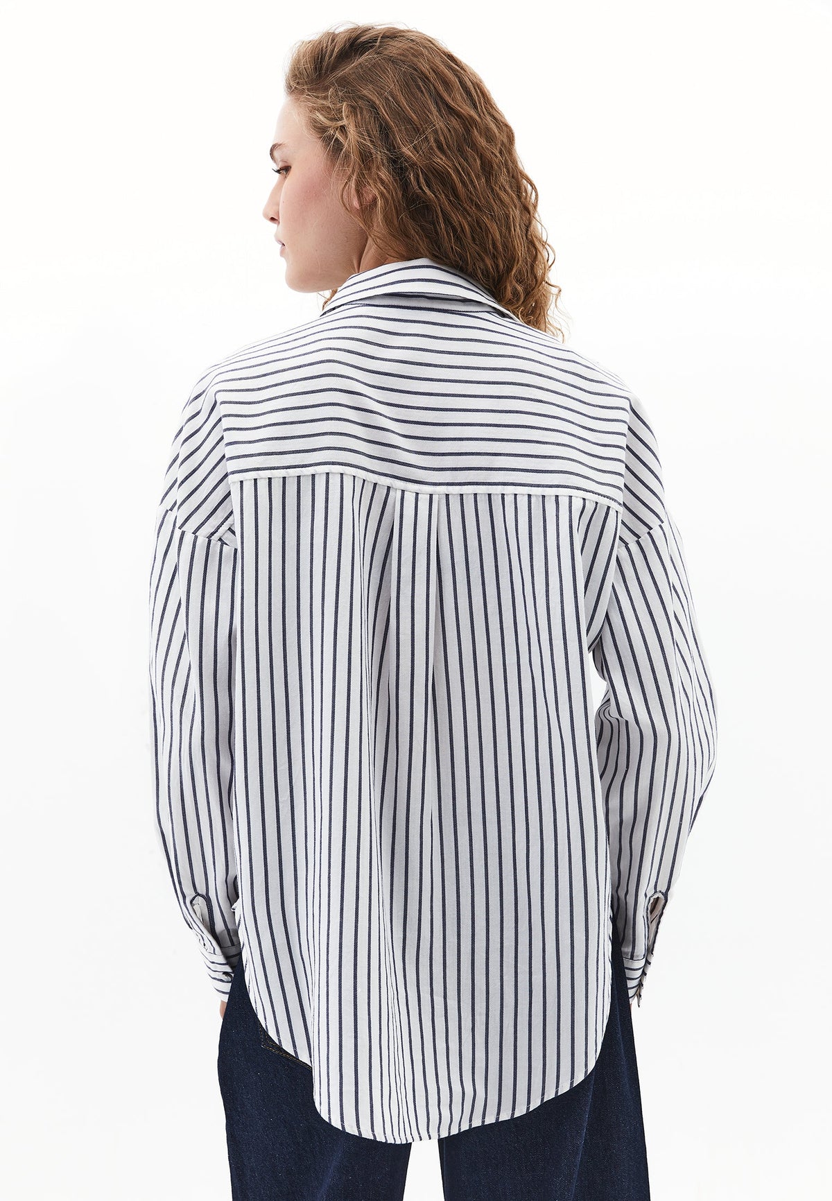 Striped Oversize Shirt - MEDIEVAL BLUE STRIPE