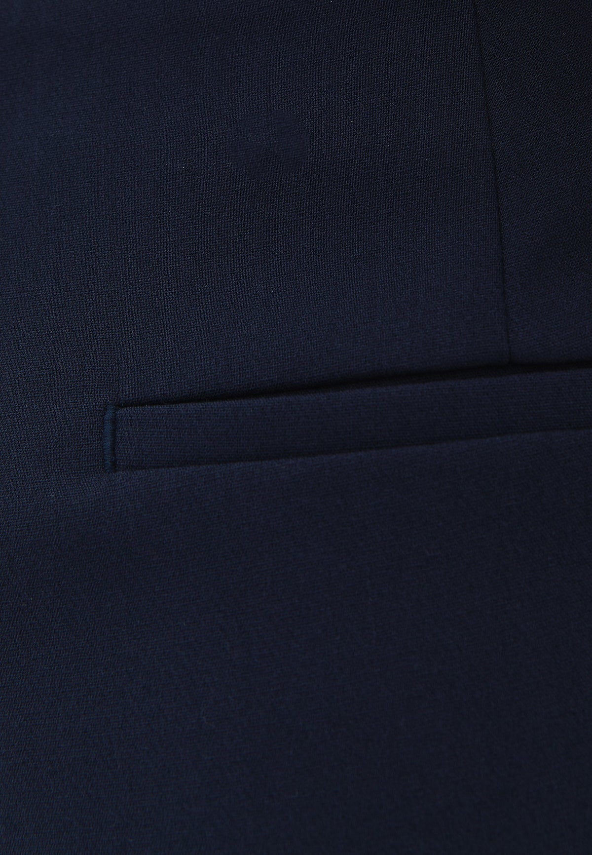 Straight Long High Waist Trousers - MIDNIGHT
