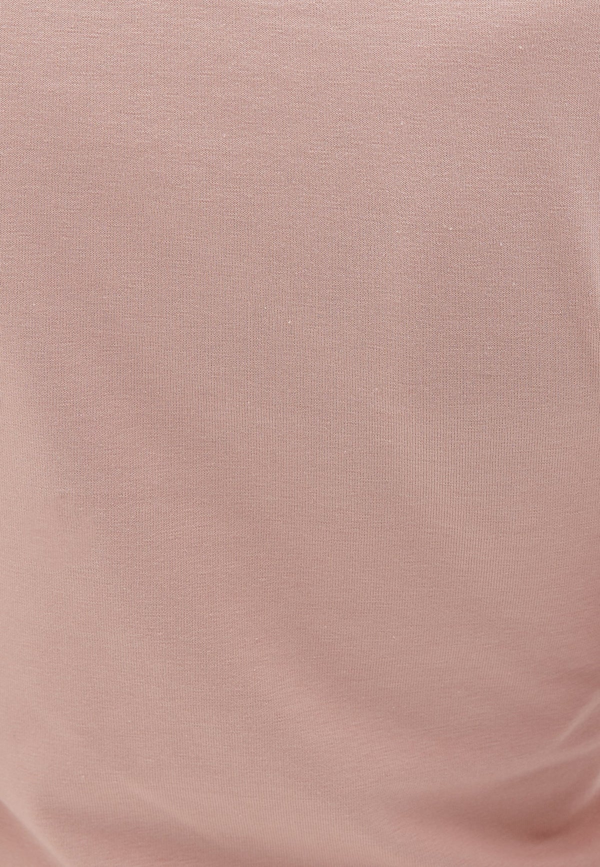 Cropped High Neck Long Sleeve T-Shirt - MISTY ROSE