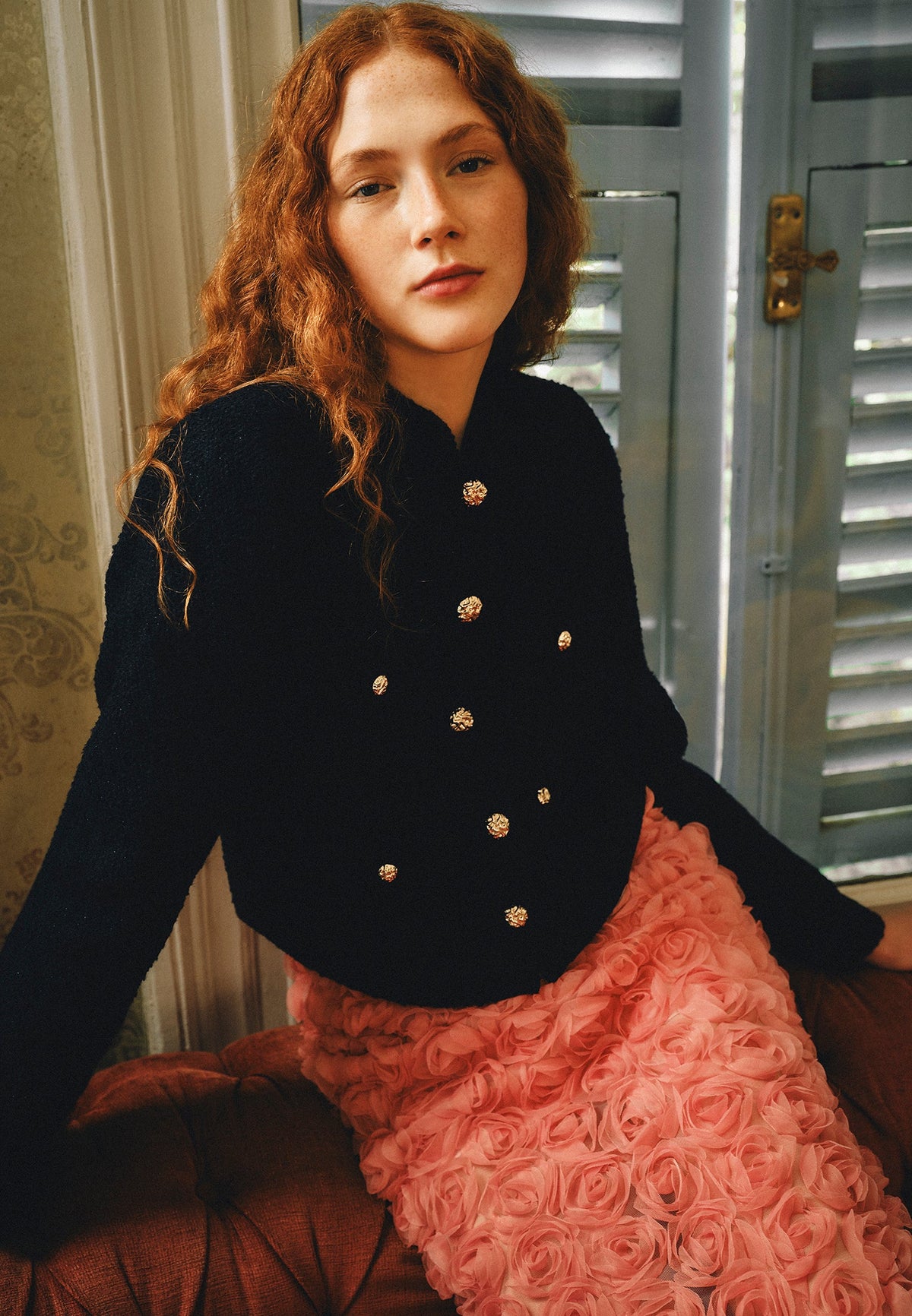 Short Tweed Jacket With Pocket Detail - NAVAL ACADEMY