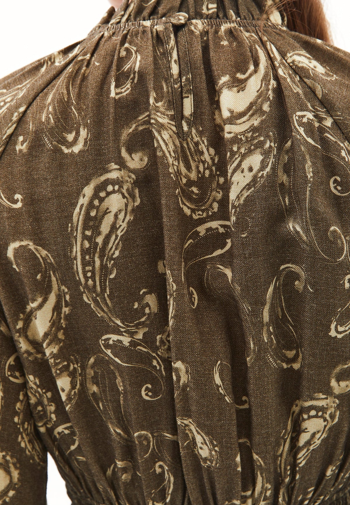 Printed A-Line Dress - PAISLEY COMB