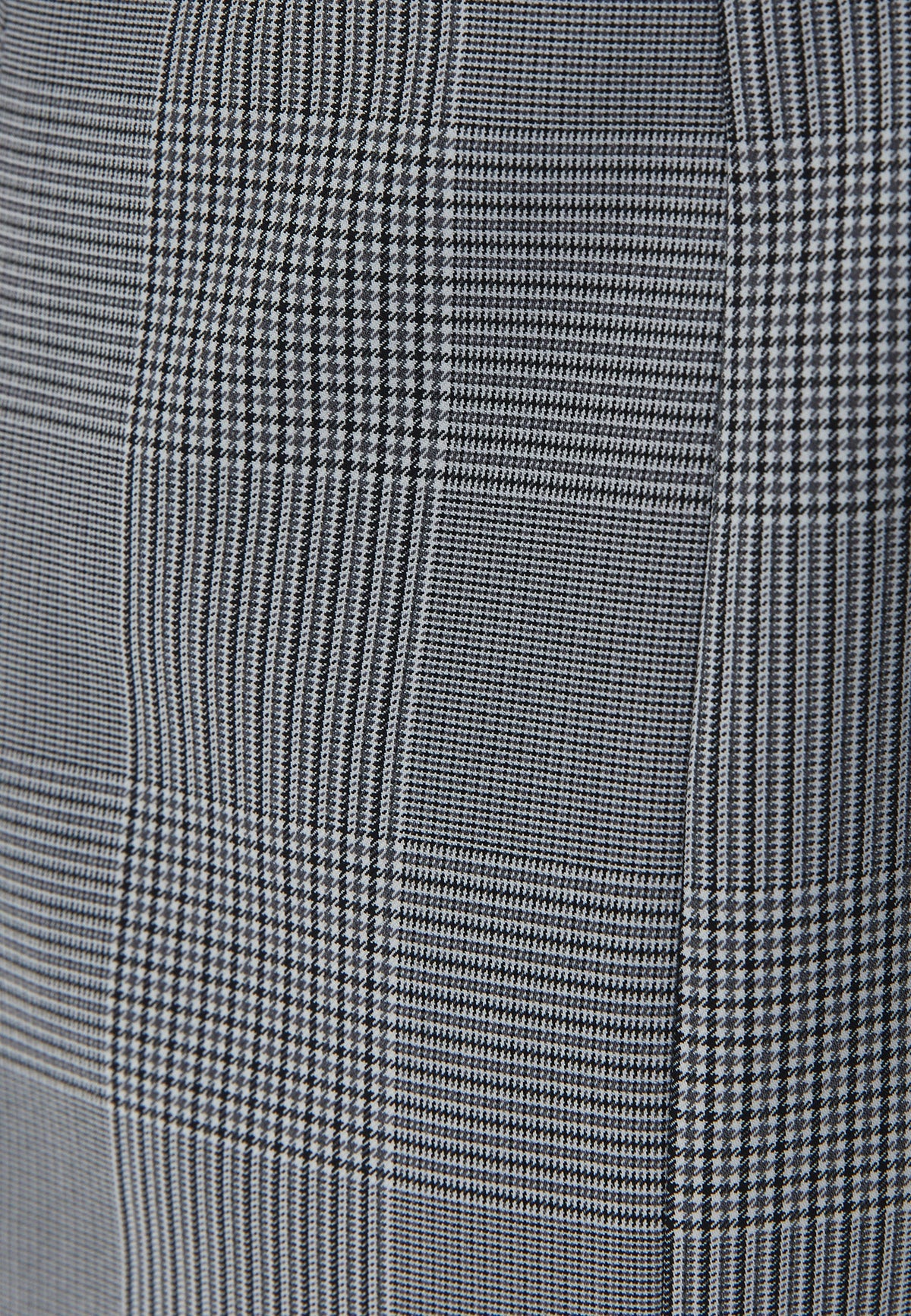 Short Jacket With Button Details - PEWTER CHECK