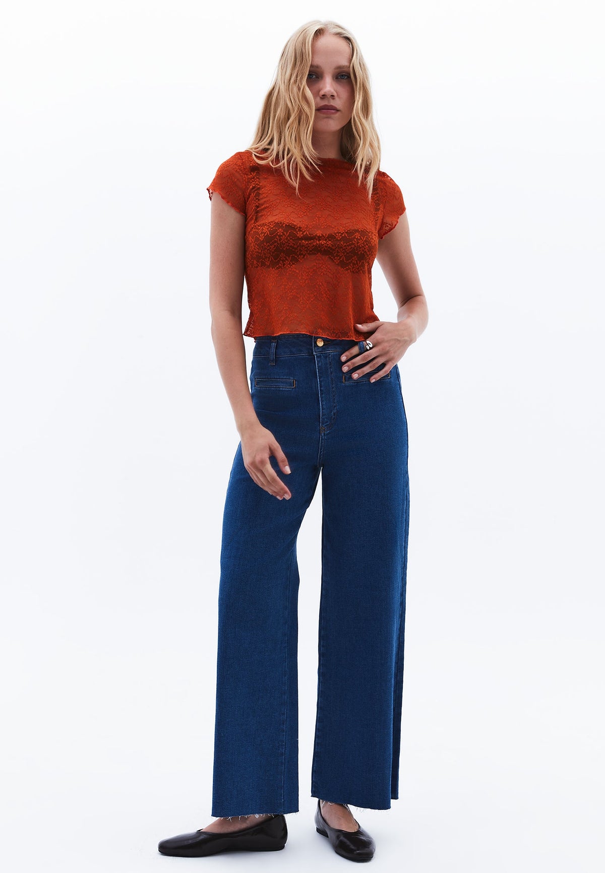 Boat Neck Bodycon T-Shirt - POTTERS CLAY