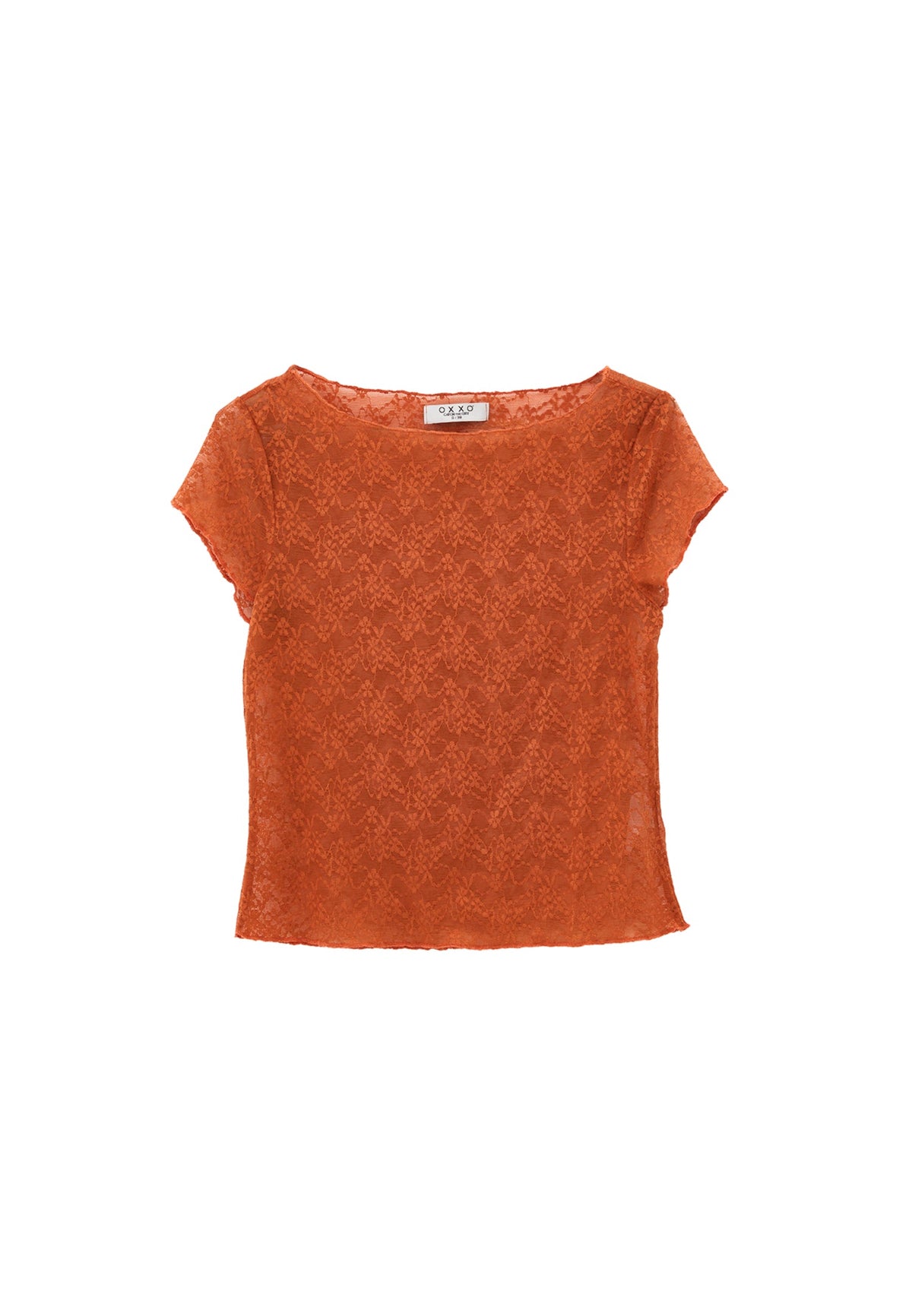 Boat Neck Bodycon T-Shirt - POTTERS CLAY
