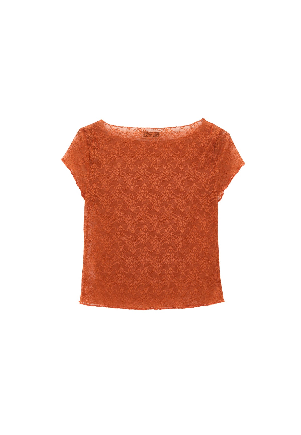 Boat Neck Bodycon T-Shirt - POTTERS CLAY