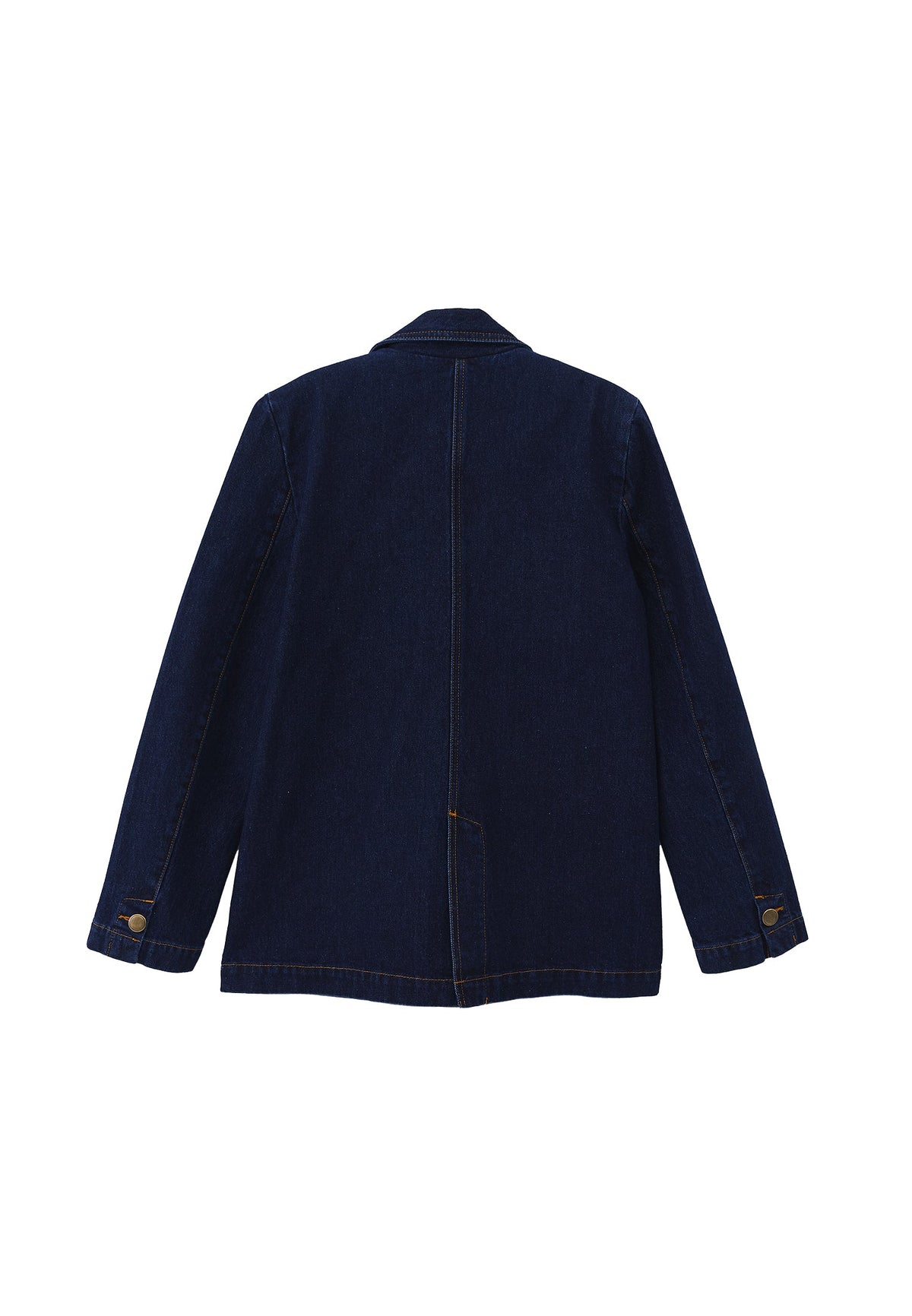 Oversize Double Breasted Blazer Jacket - RAW DENIM