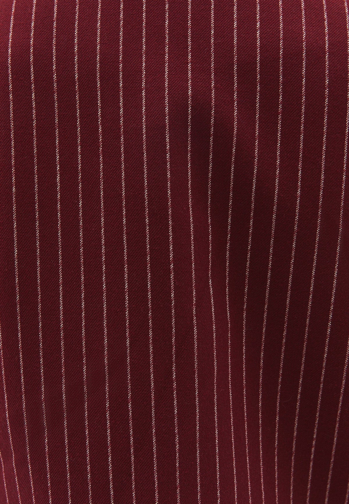 Asymmetric Striped Cropped Blazer Jacket - RUMBA RED