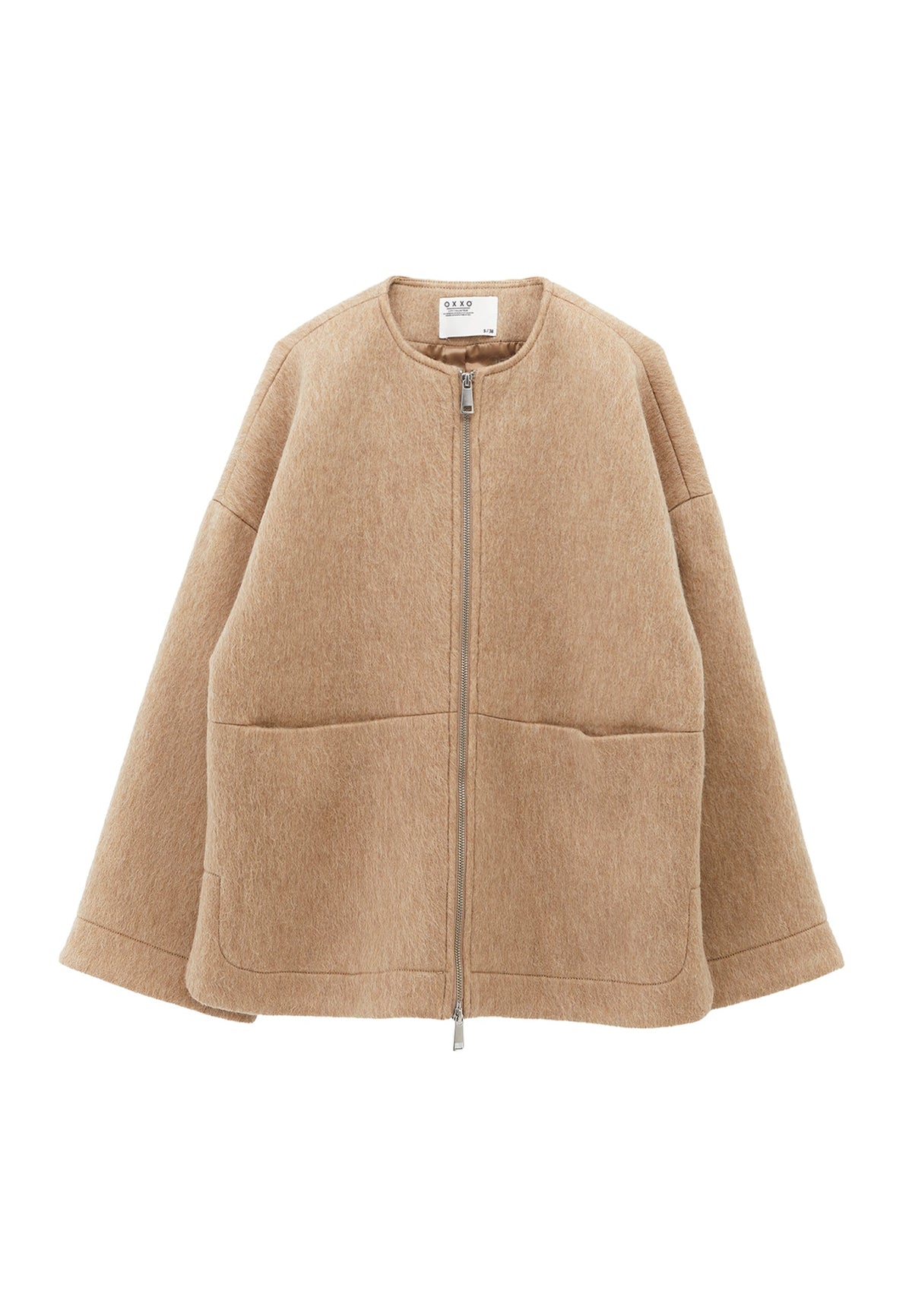 Zero Collar Wool Jacket - SAVANNAH TAN