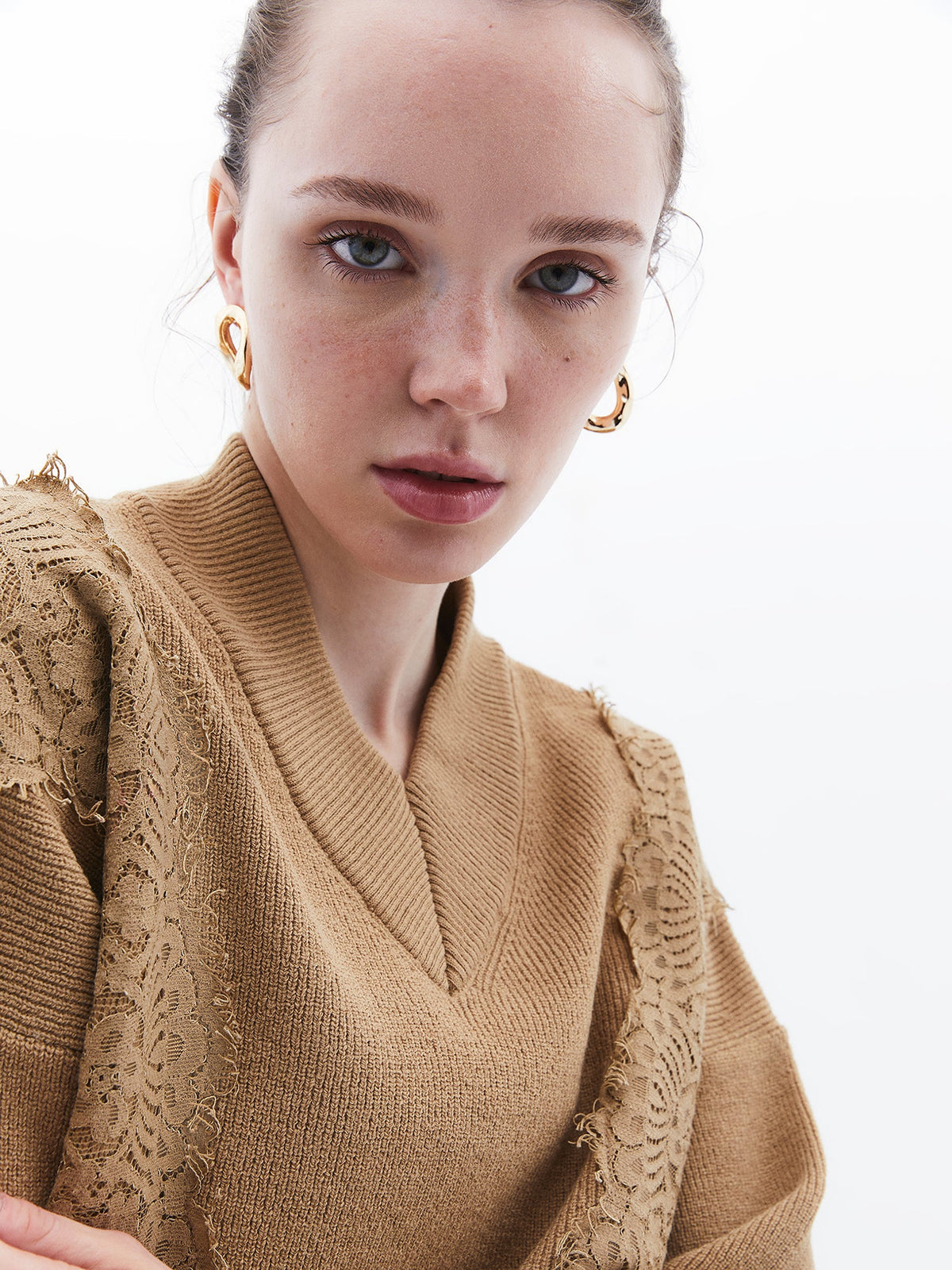 Embroidered Long Sleeve Crew Neck Sweater - STARFISH
