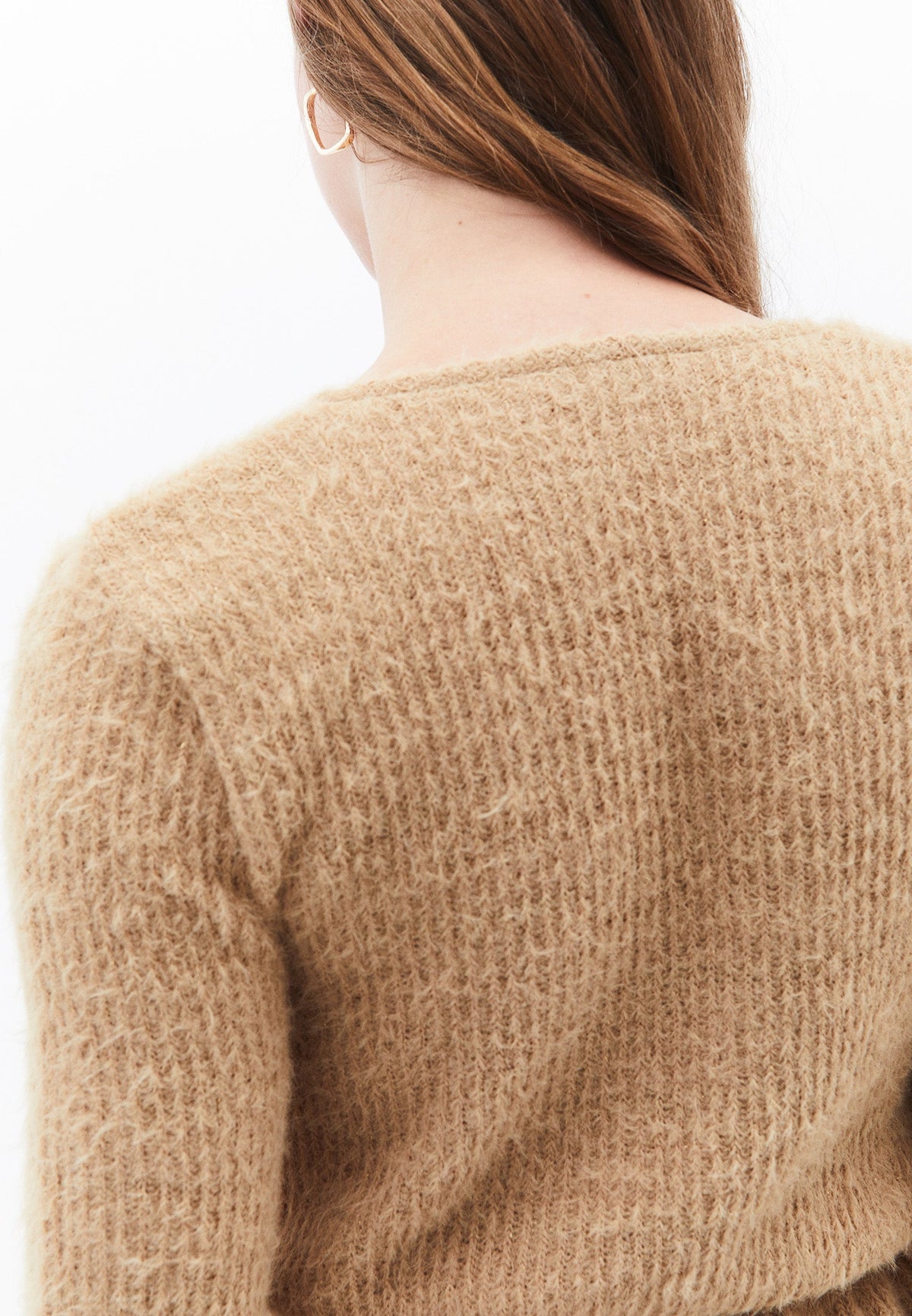 Wrap Neck Balloon Sleeve Blouse - STARFISH