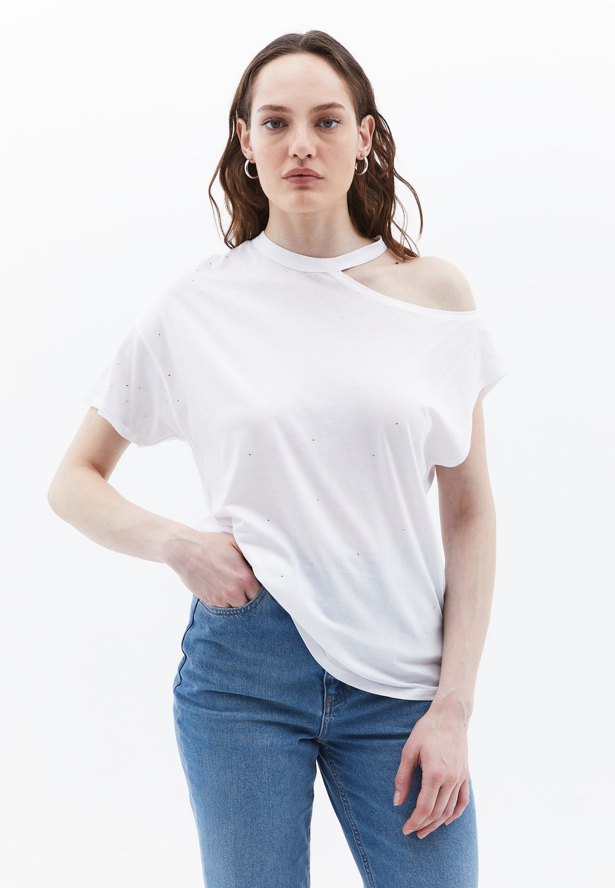 Oversize Short T-Shirt - WHITE