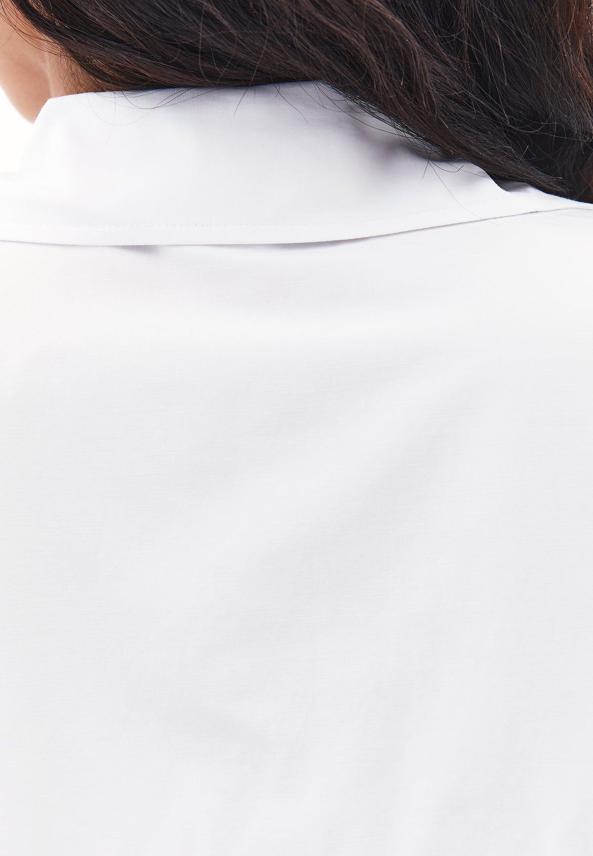 Button Detailed Tunic Shirt - WHITE