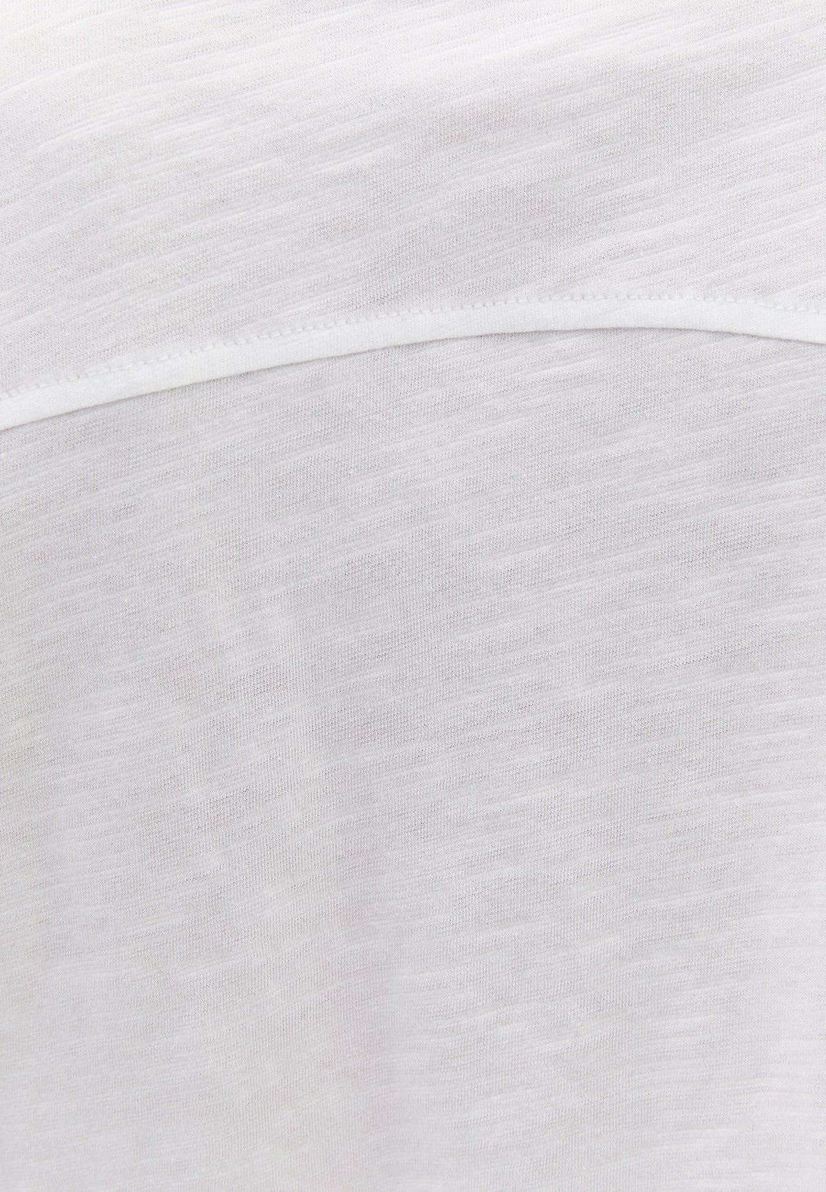 Cropped Loose Fit T-Shirt - WHITE