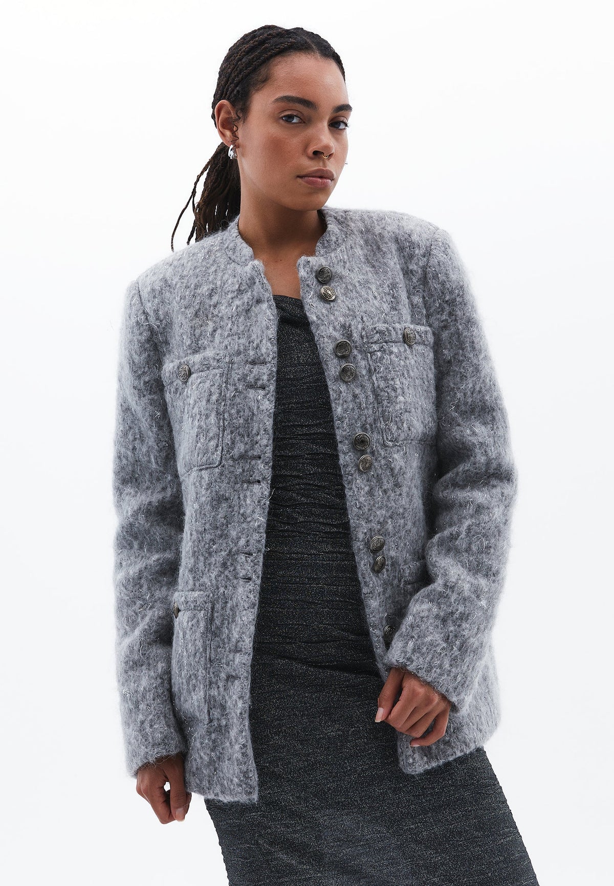 Oversize Blazer Jacket - WILD DOVE