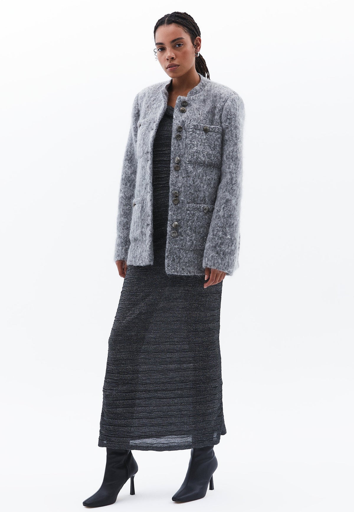 Oversize Blazer Jacket - WILD DOVE