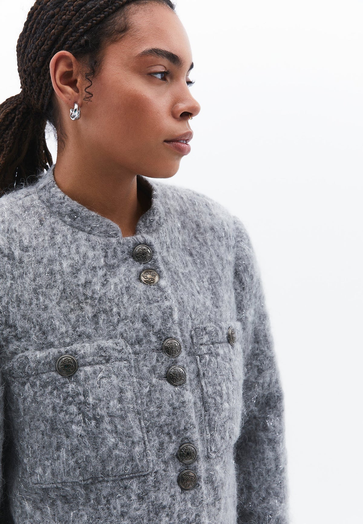 Oversize Blazer Jacket - WILD DOVE