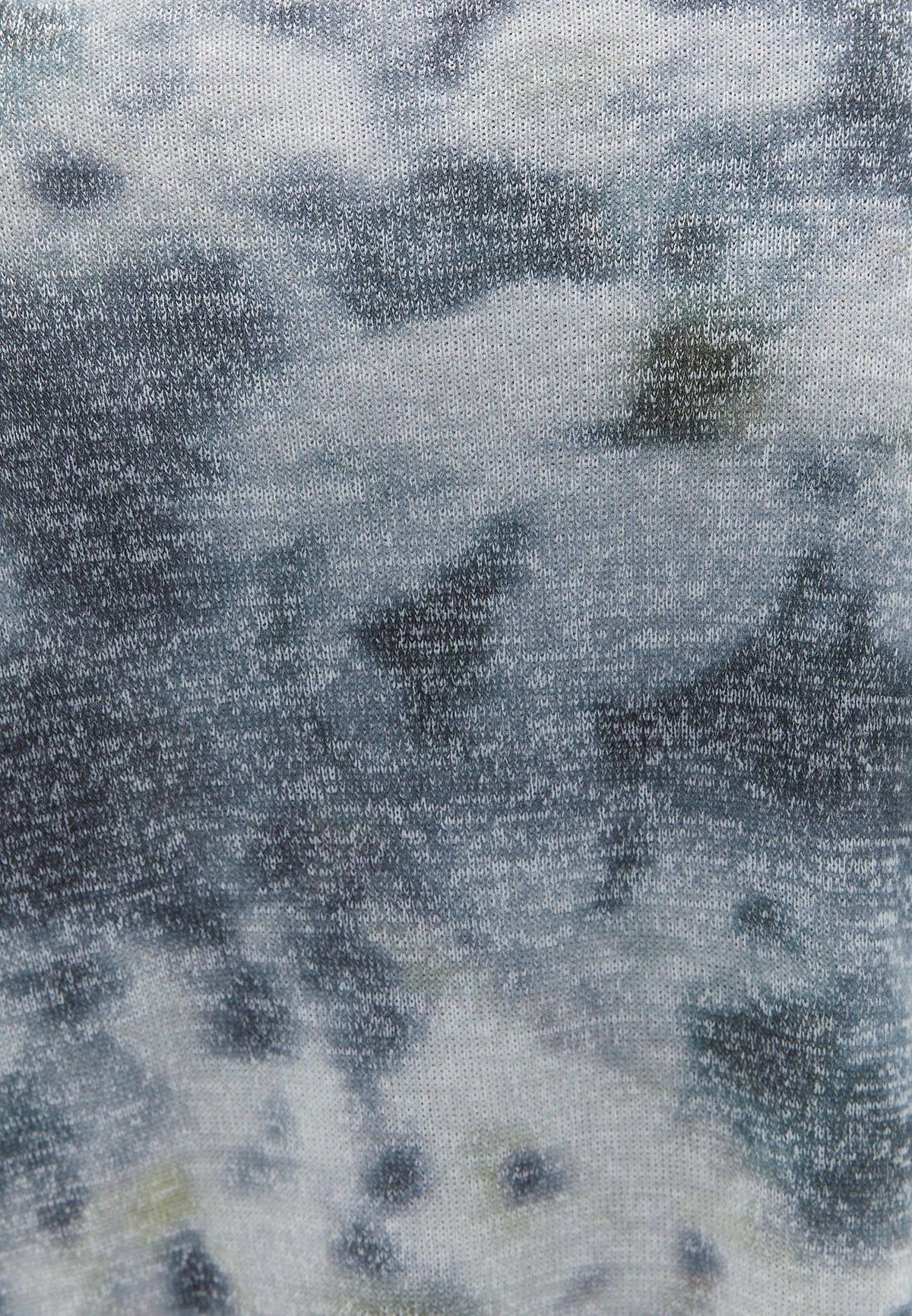 Printed Oversize Turtleneck Sweater - ABSTRACT COMB